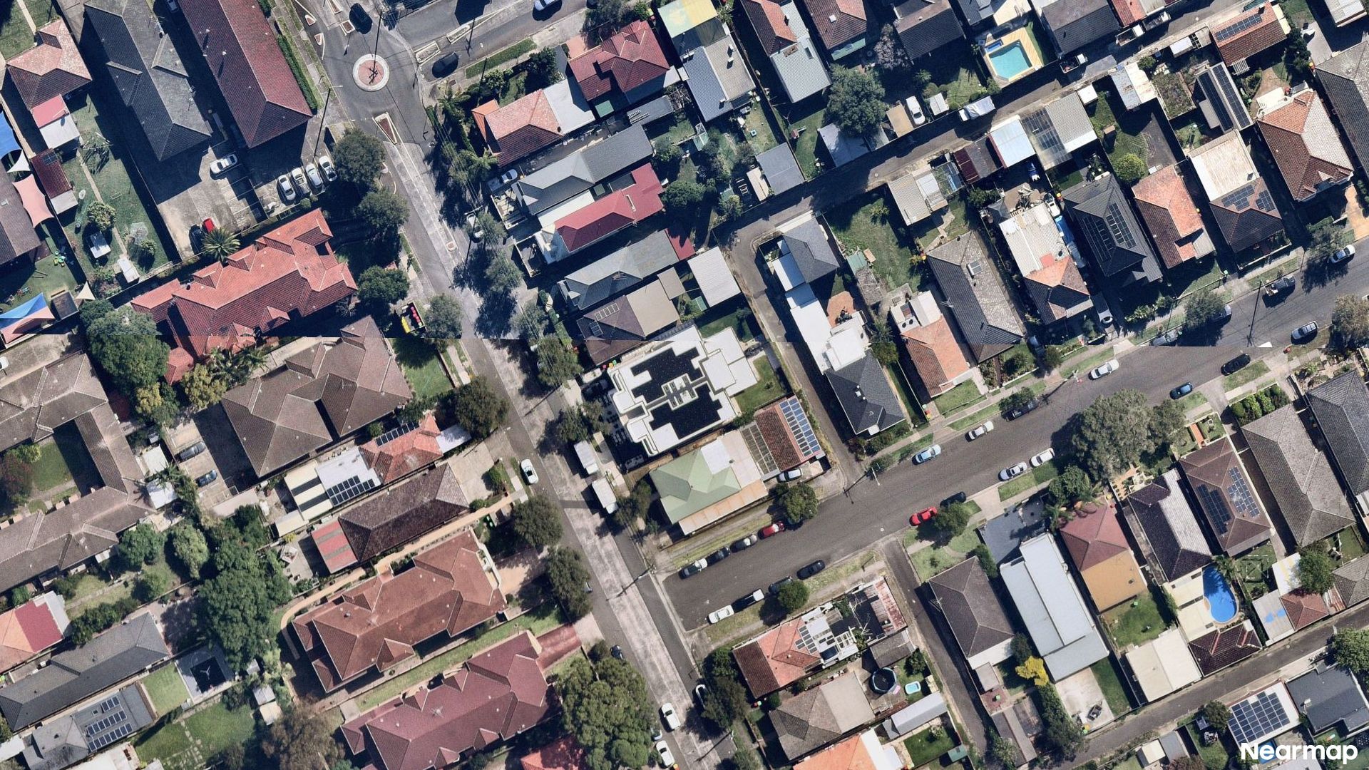 Vertical aerial view