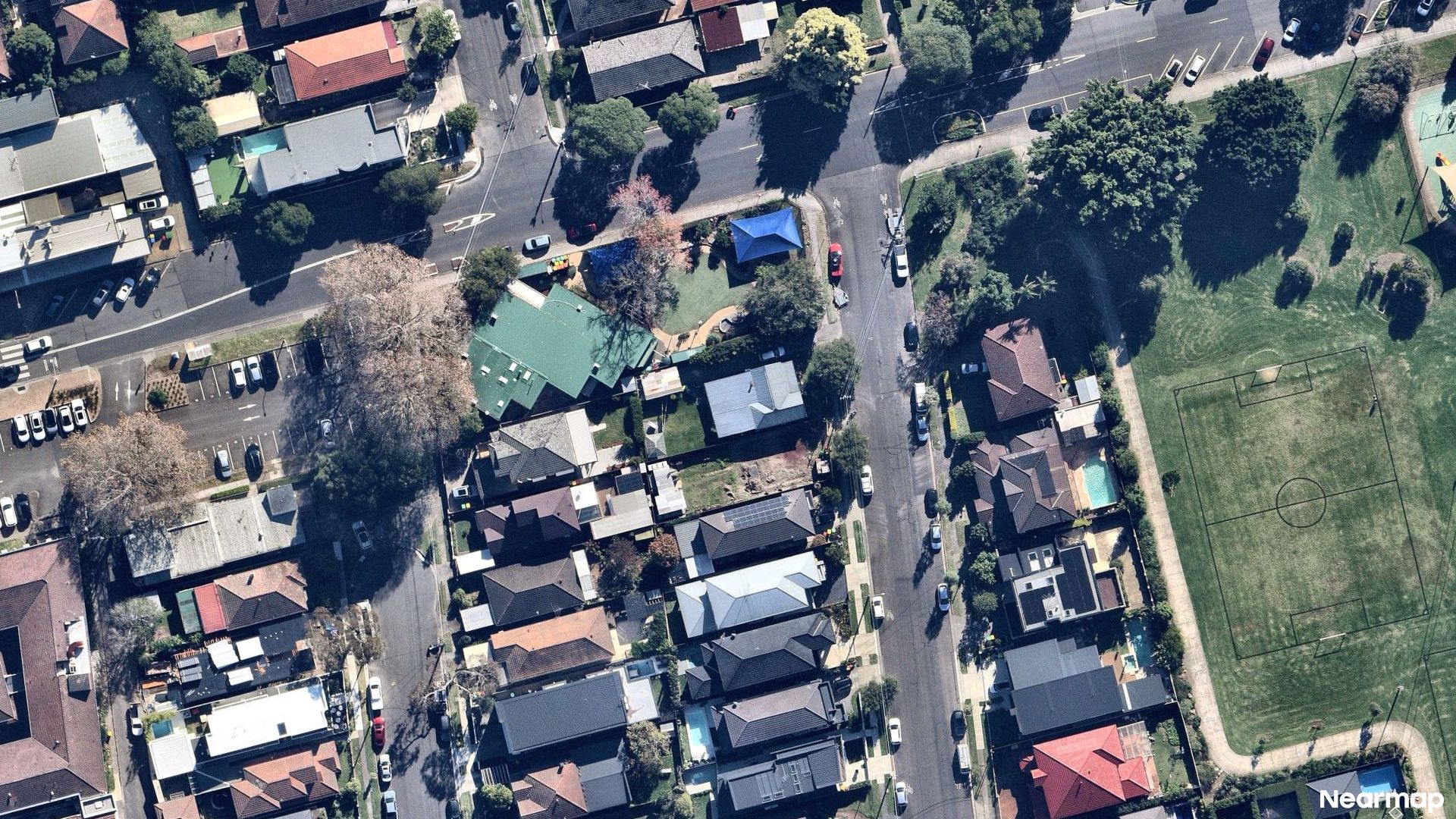 Vertical aerial view