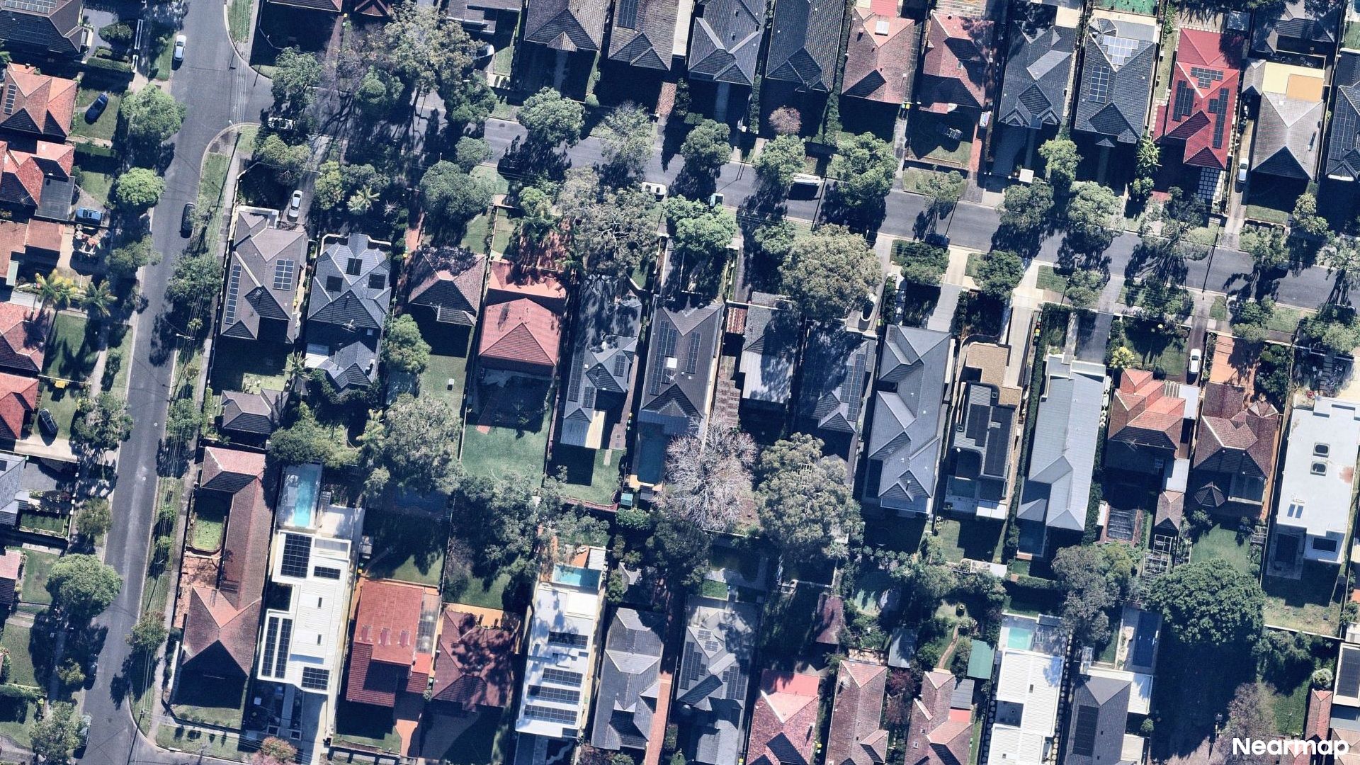 Vertical aerial view