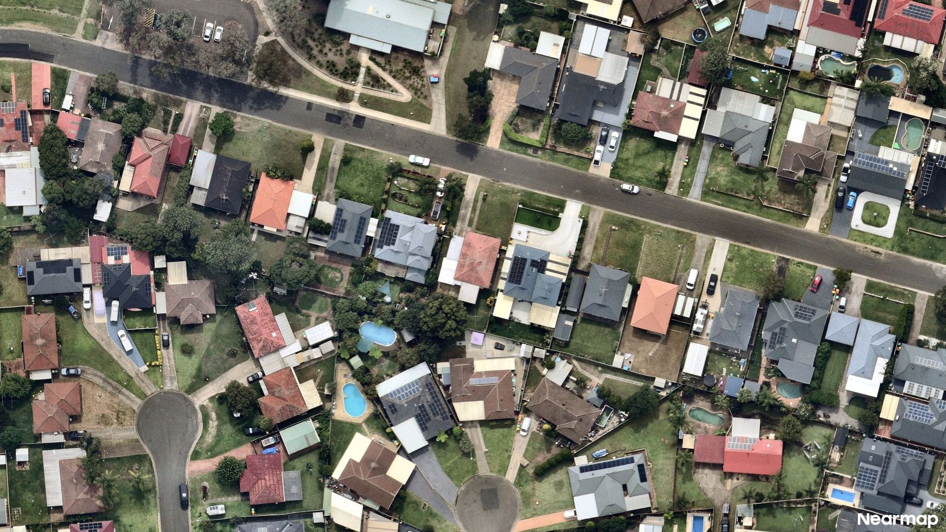 Vertical aerial view