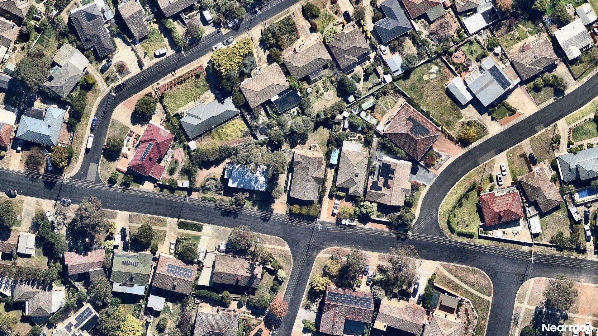 Vertical aerial view