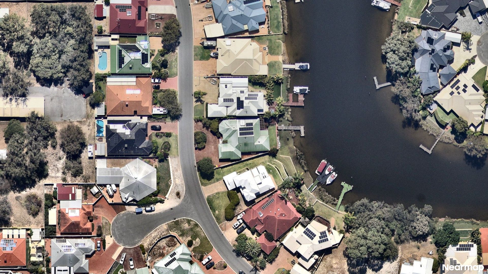 Vertical aerial view