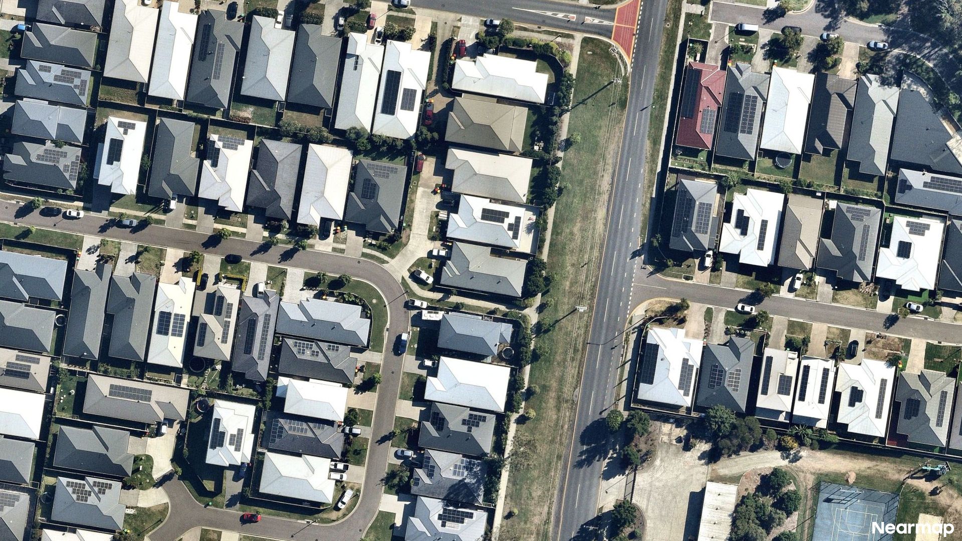 Vertical aerial view
