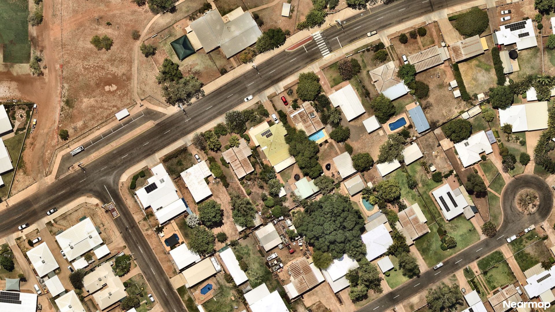 Vertical aerial view