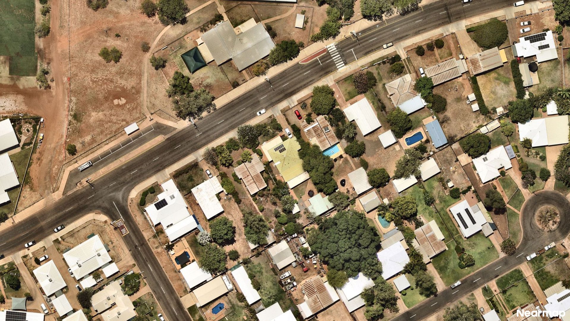 Vertical aerial view