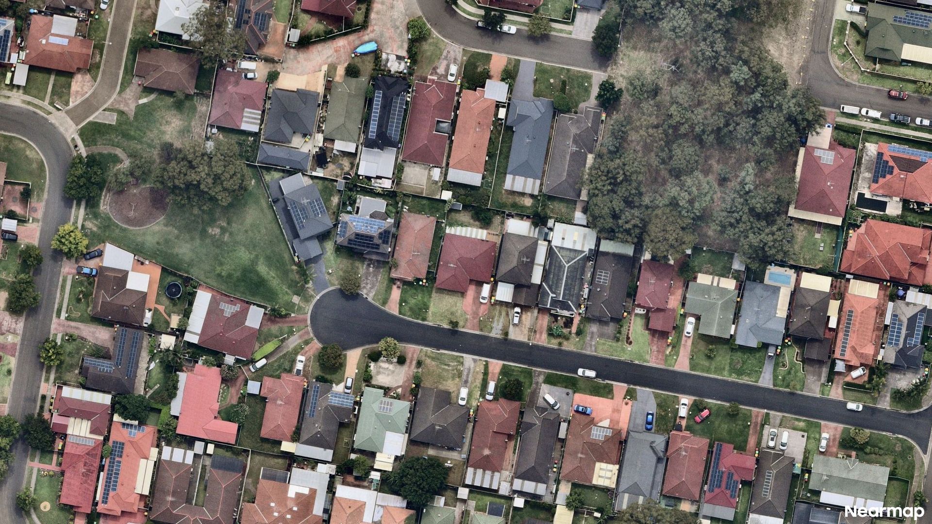 Vertical aerial view