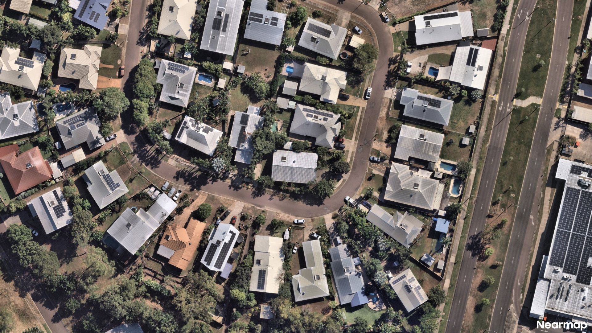 Vertical aerial view