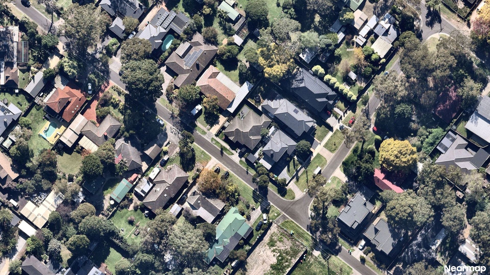 Vertical aerial view