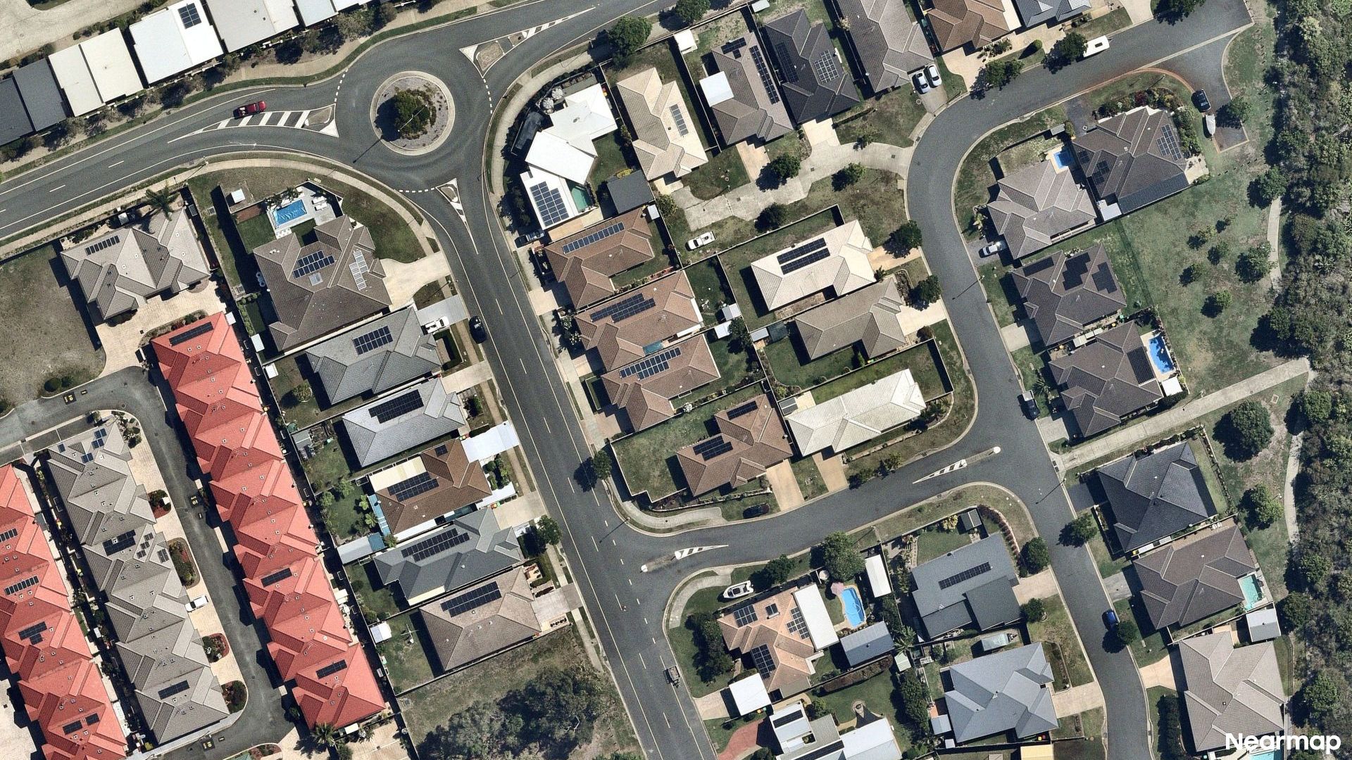 Vertical aerial view
