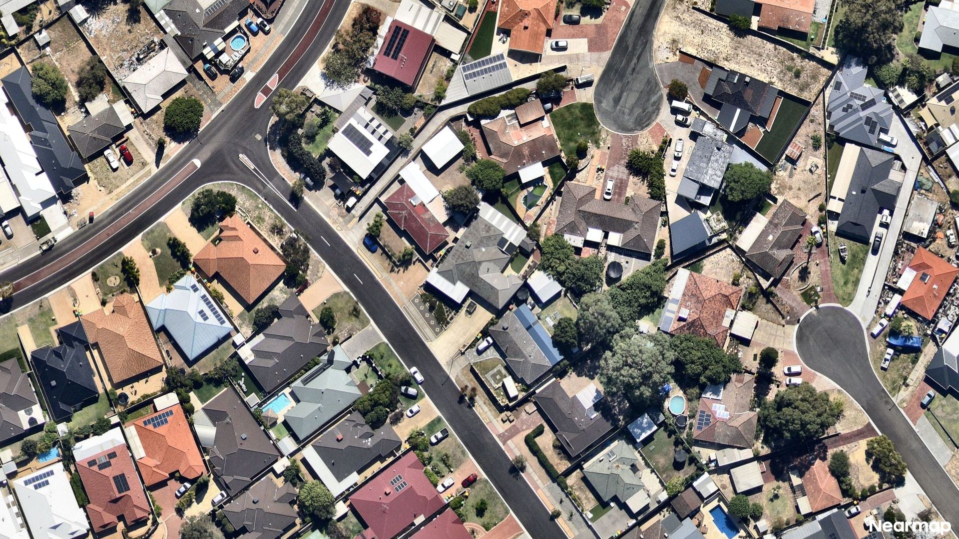 Vertical aerial view