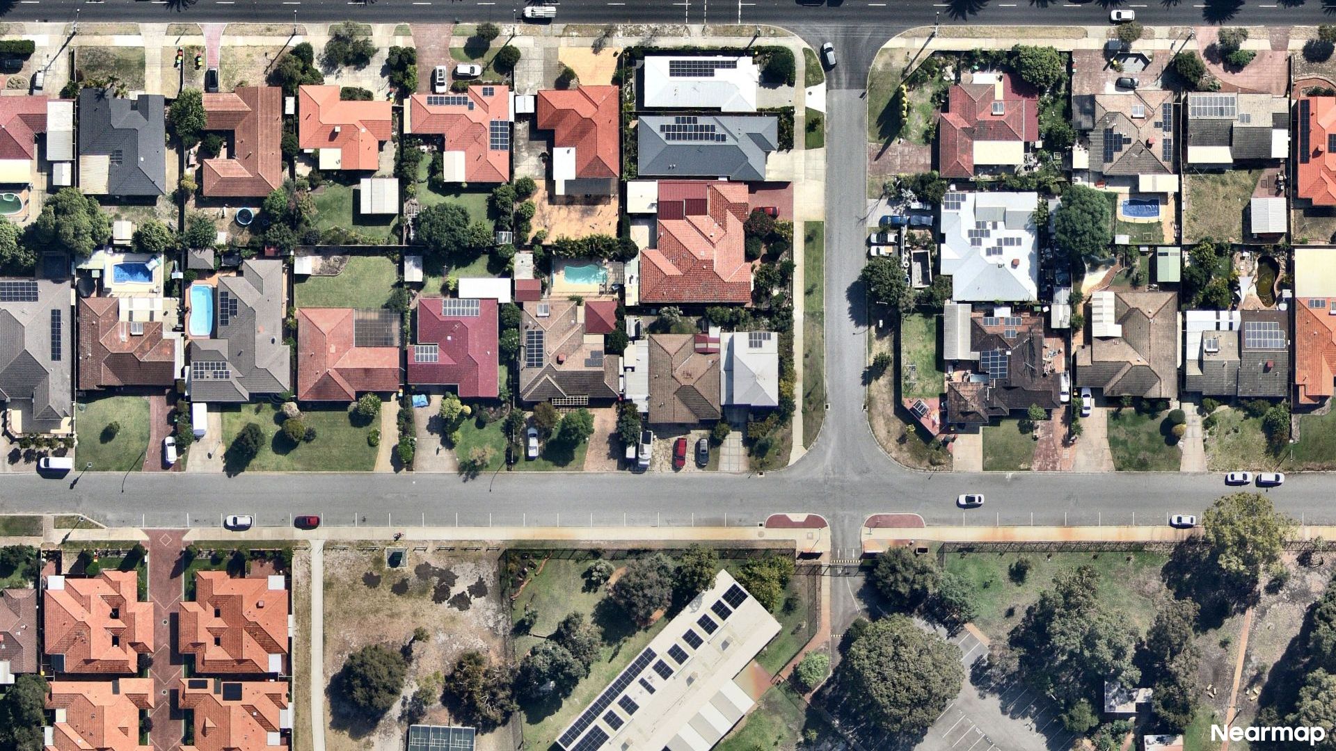 Vertical aerial view