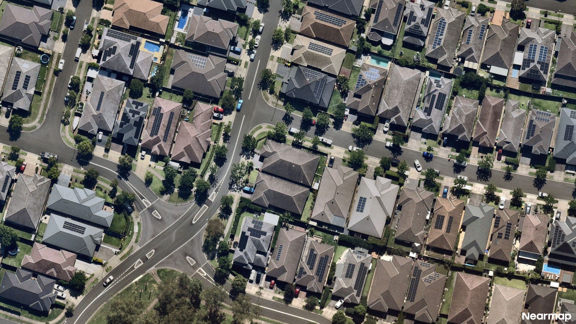 Vertical aerial view