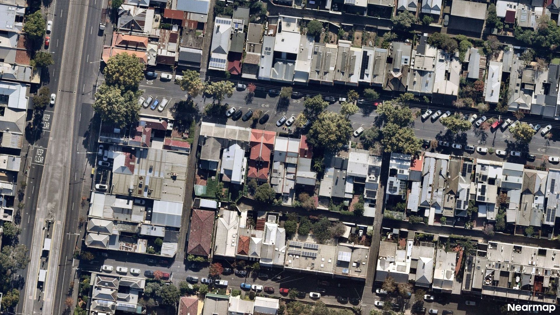Vertical aerial view