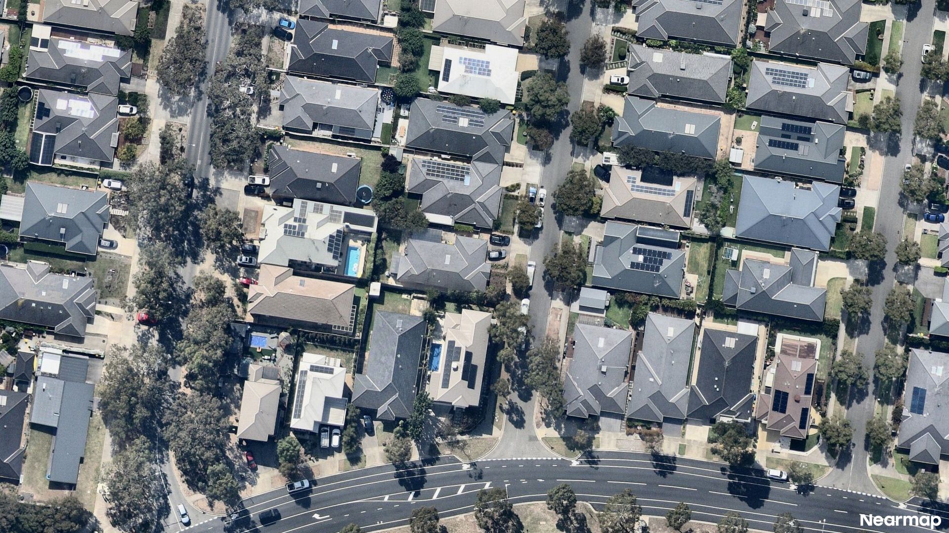 Vertical aerial view