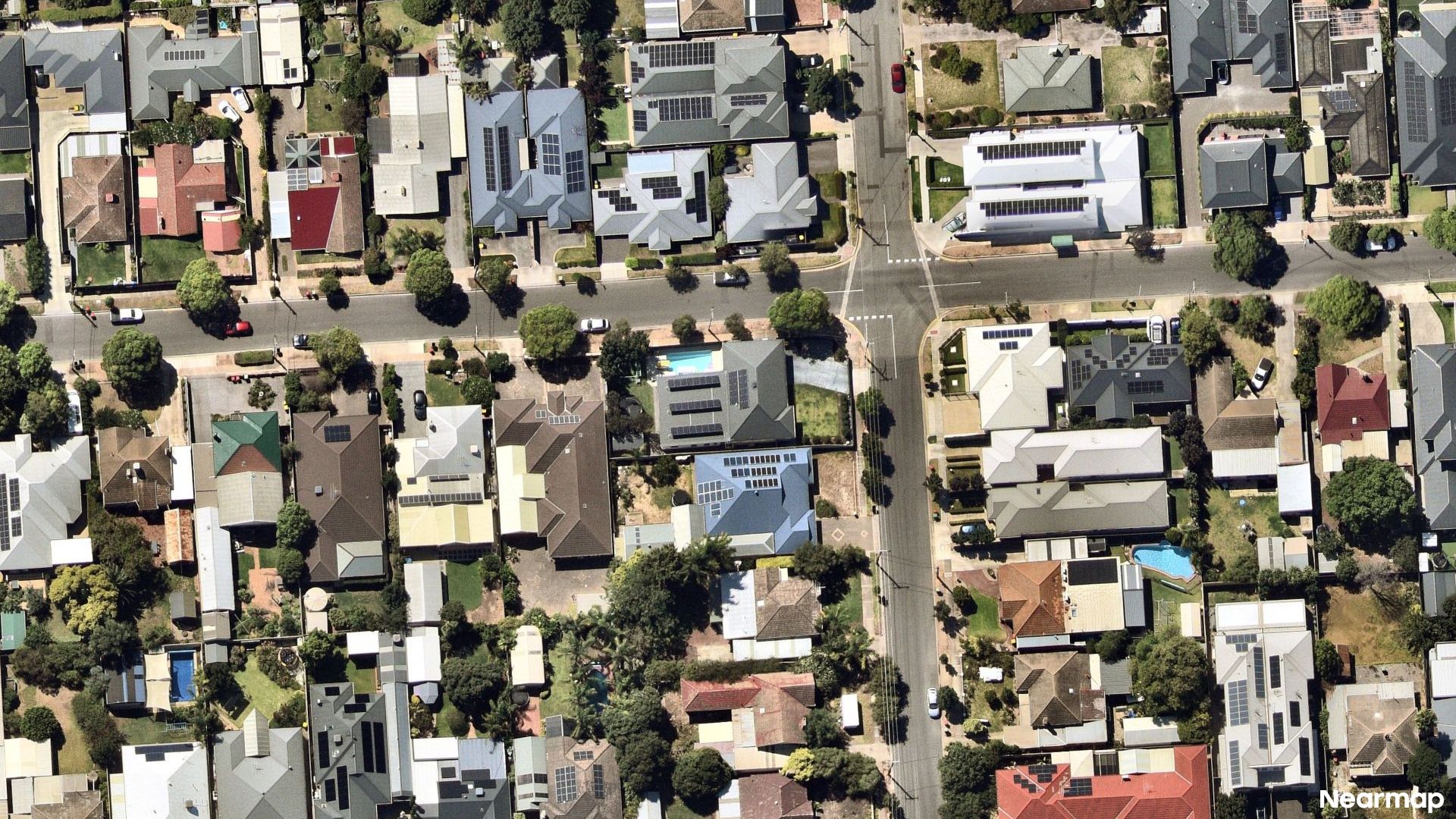 Vertical aerial view