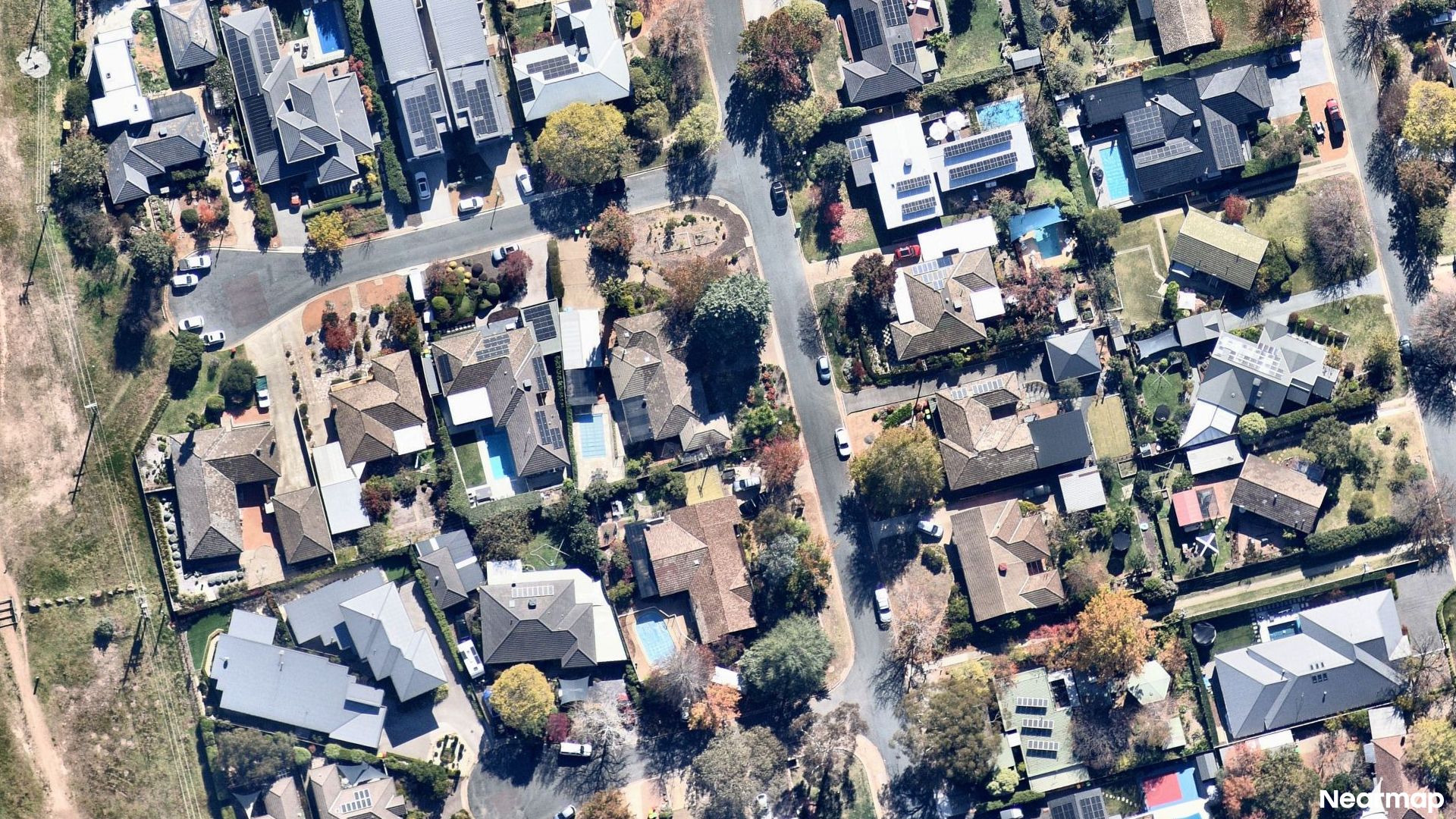 Vertical aerial view