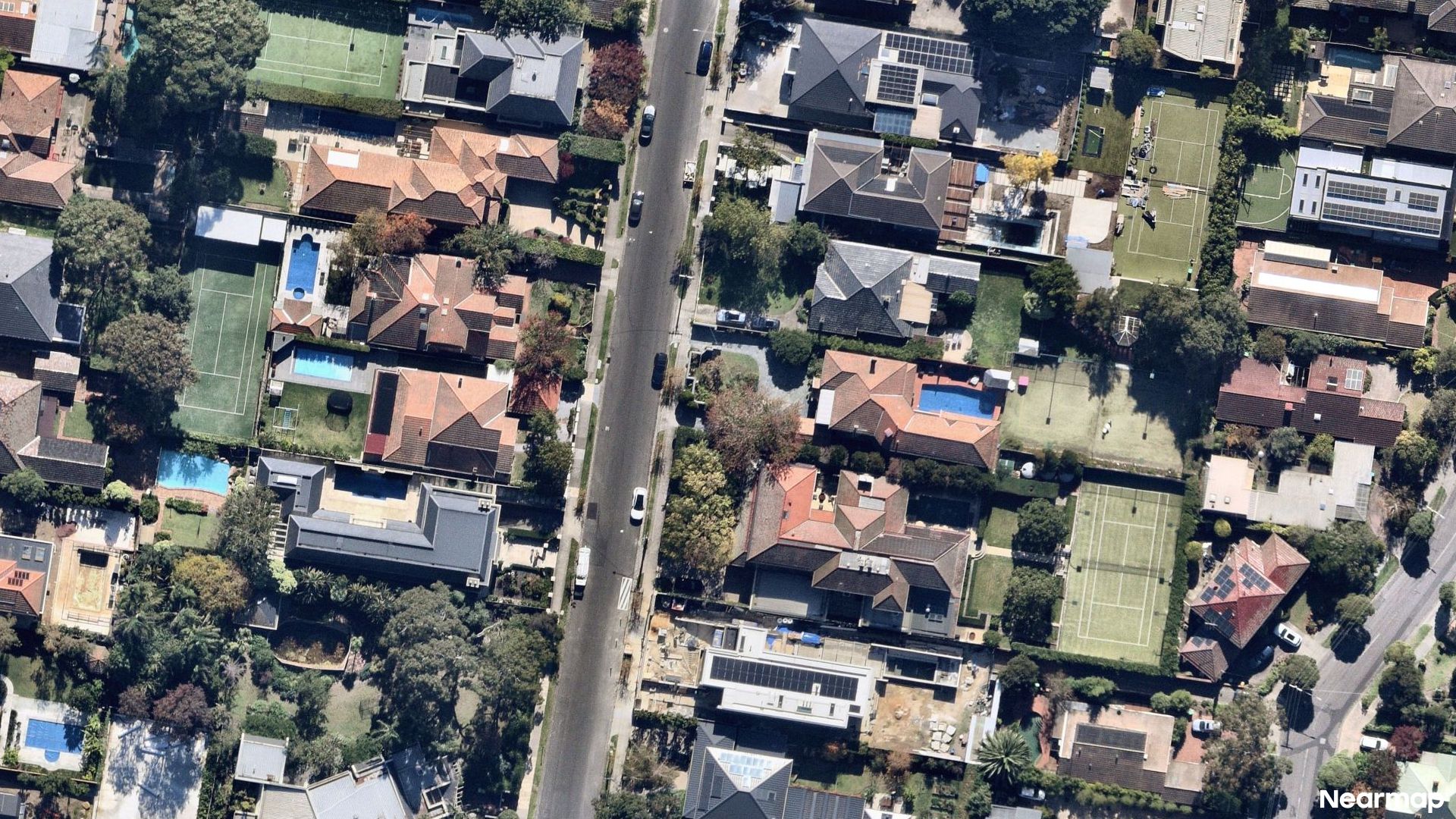 Vertical aerial view