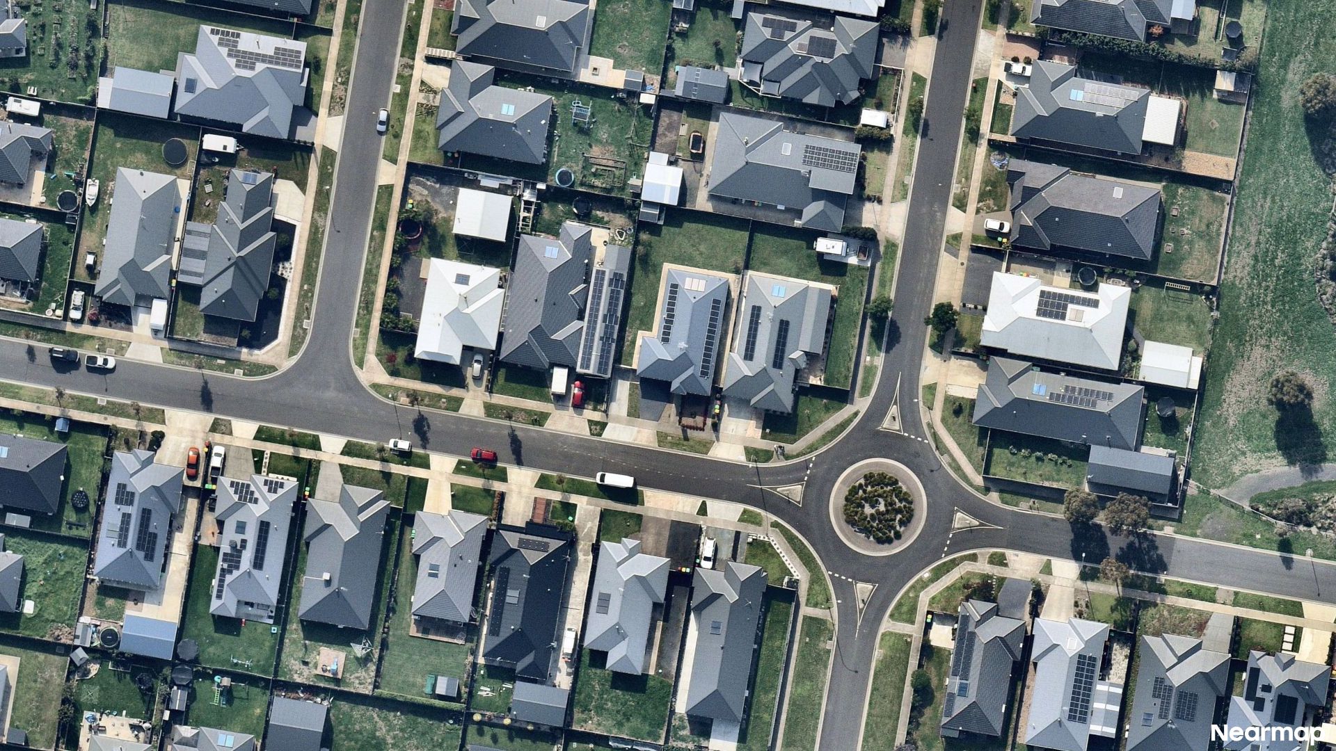 Vertical aerial view