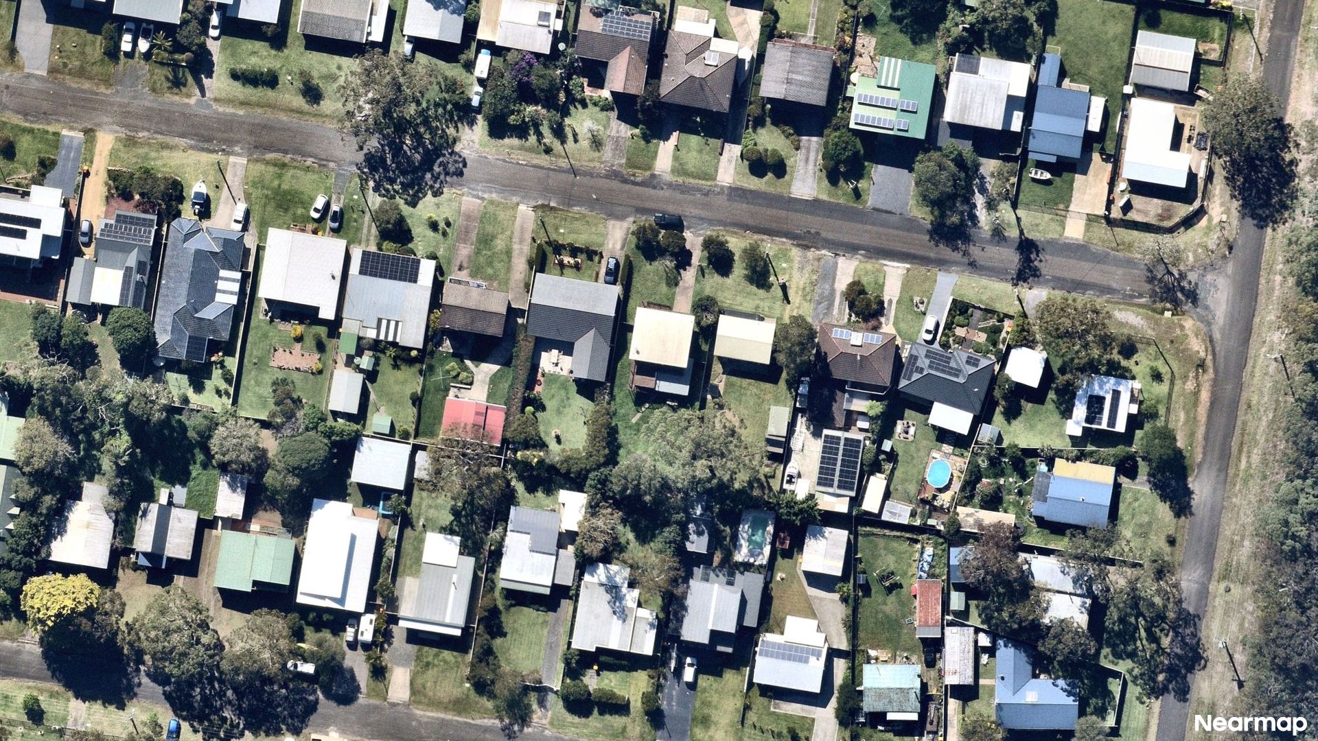 Vertical aerial view
