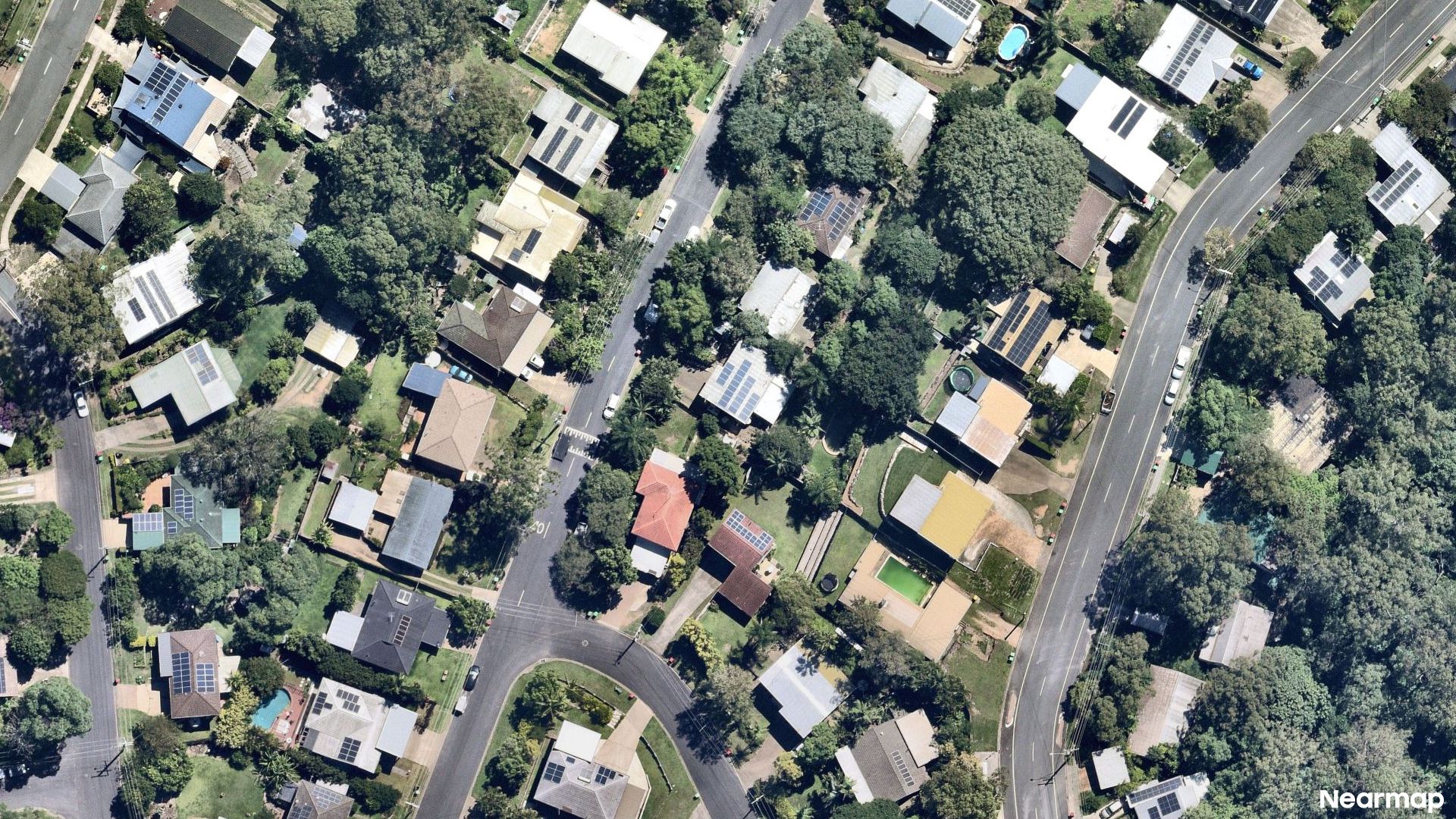 Vertical aerial view
