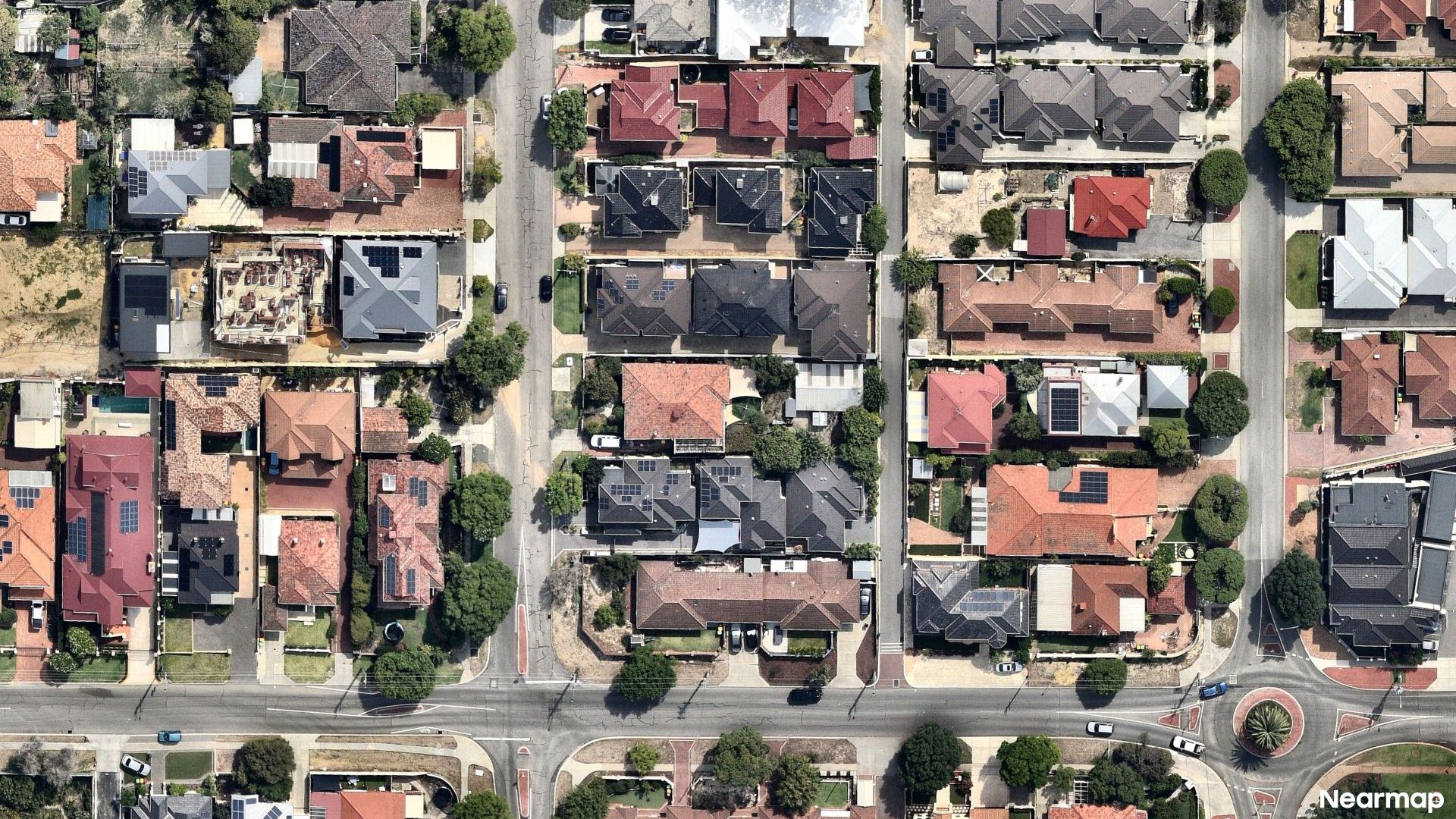 Vertical aerial view