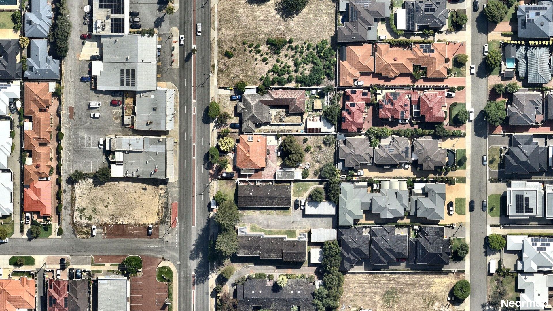 Vertical aerial view