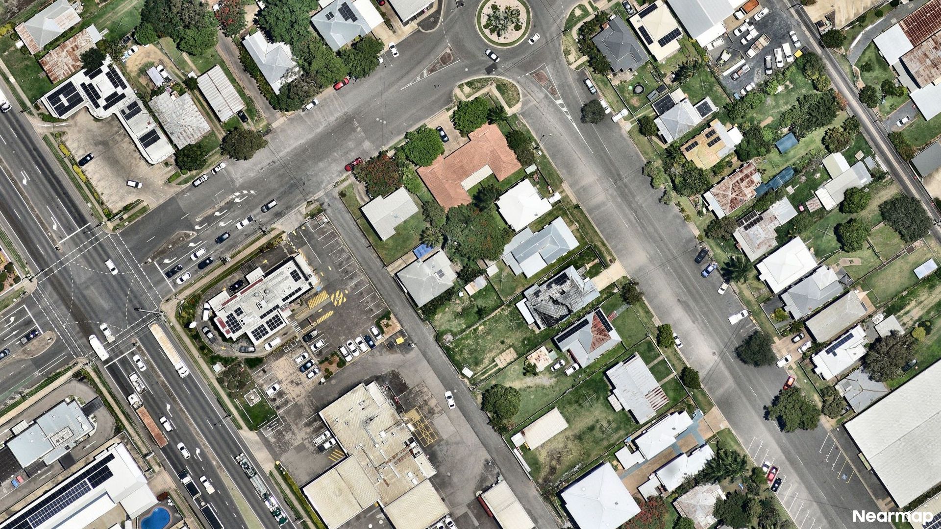 Vertical aerial view