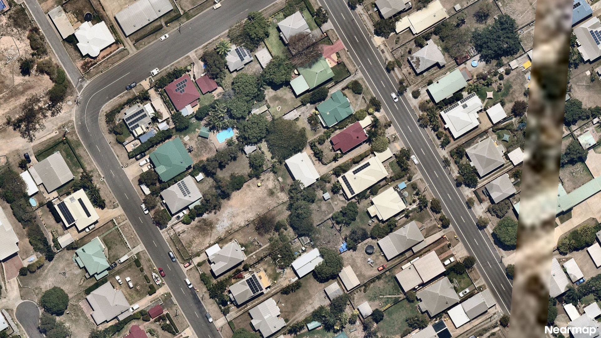 Vertical aerial view