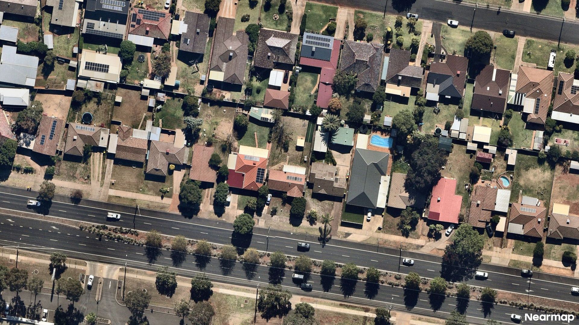 Vertical aerial view