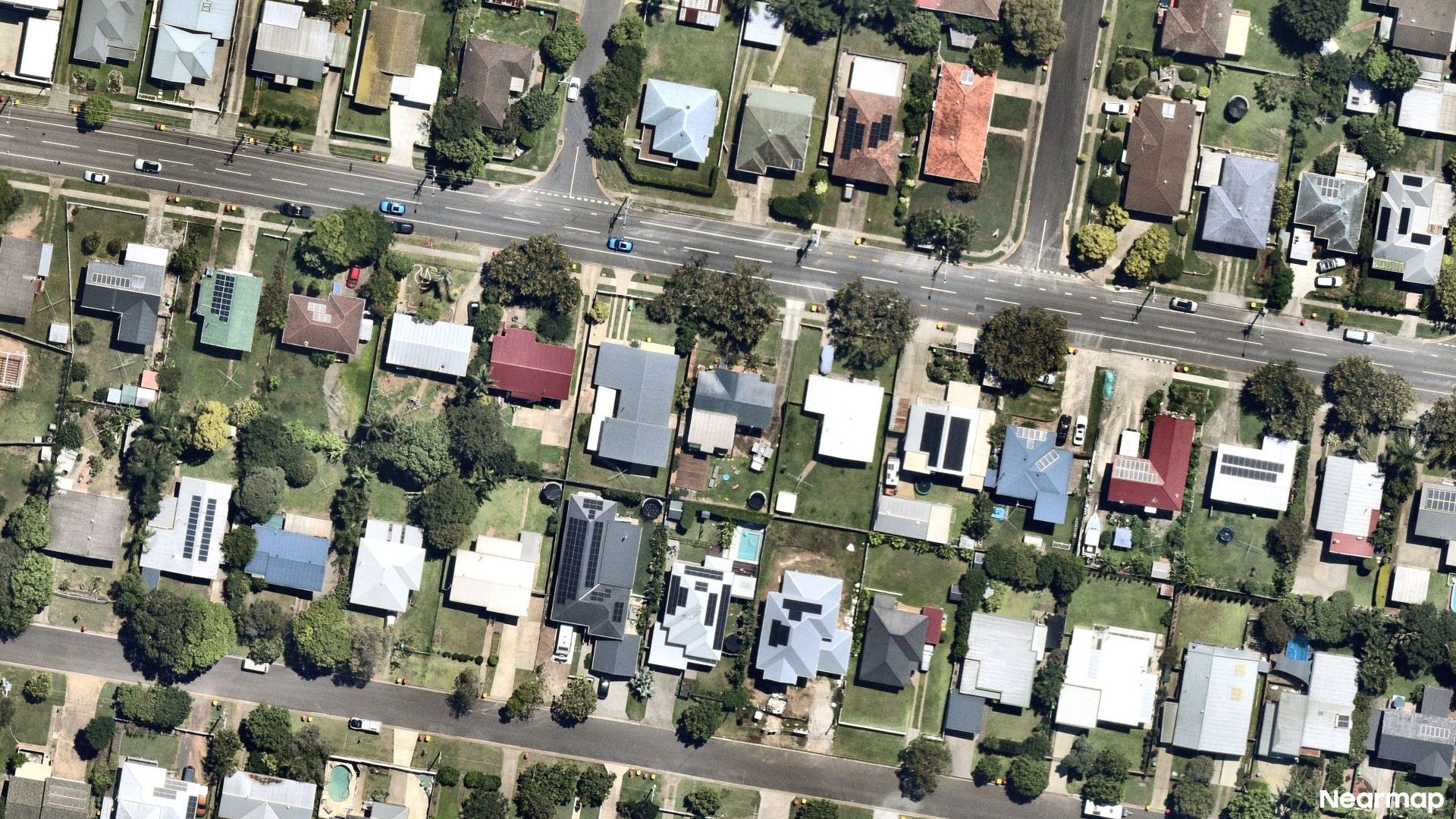 Vertical aerial view