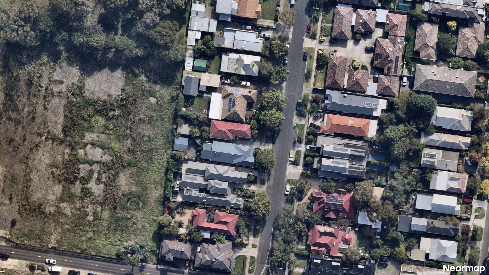 Vertical aerial view