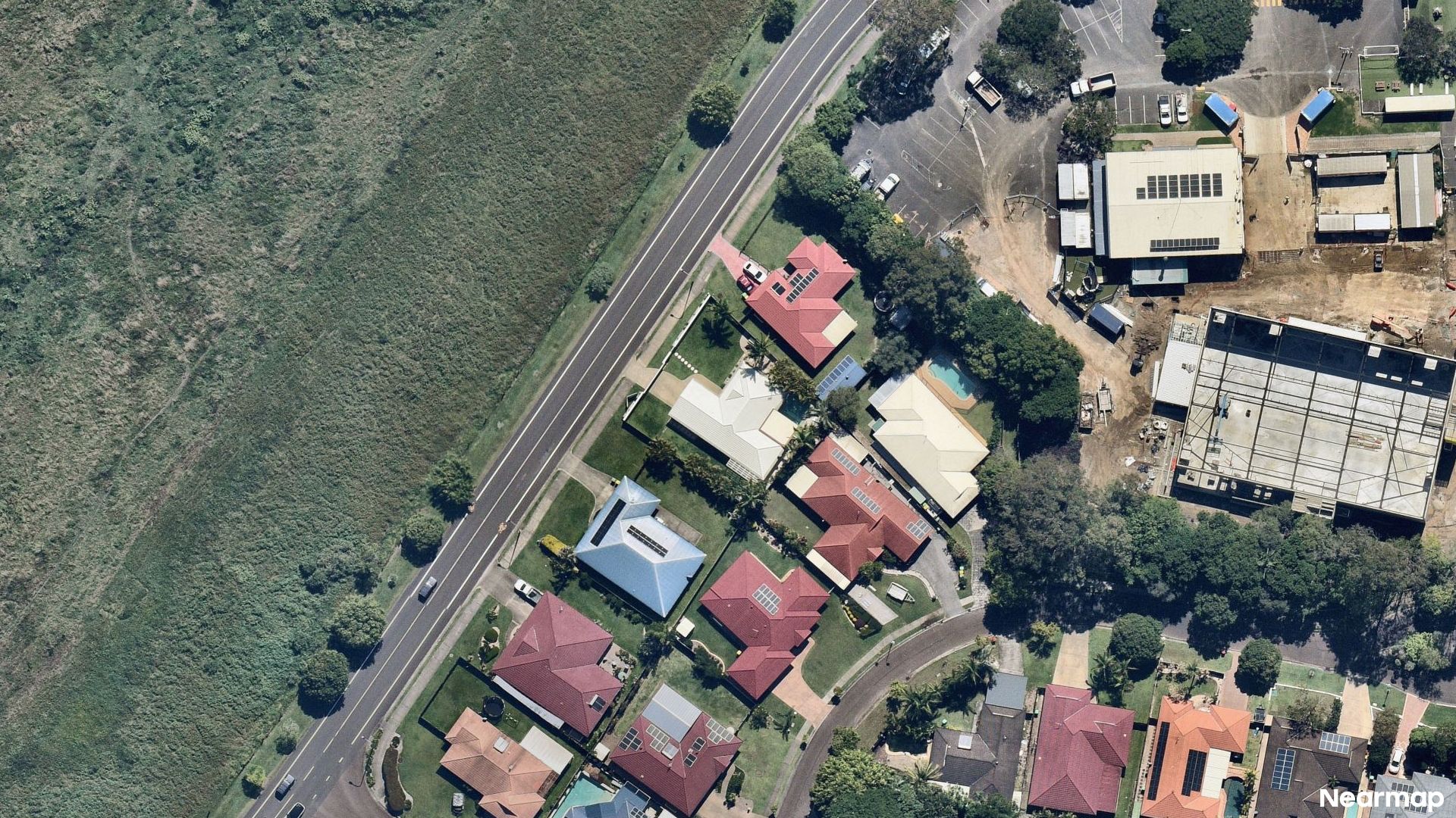 Vertical aerial view