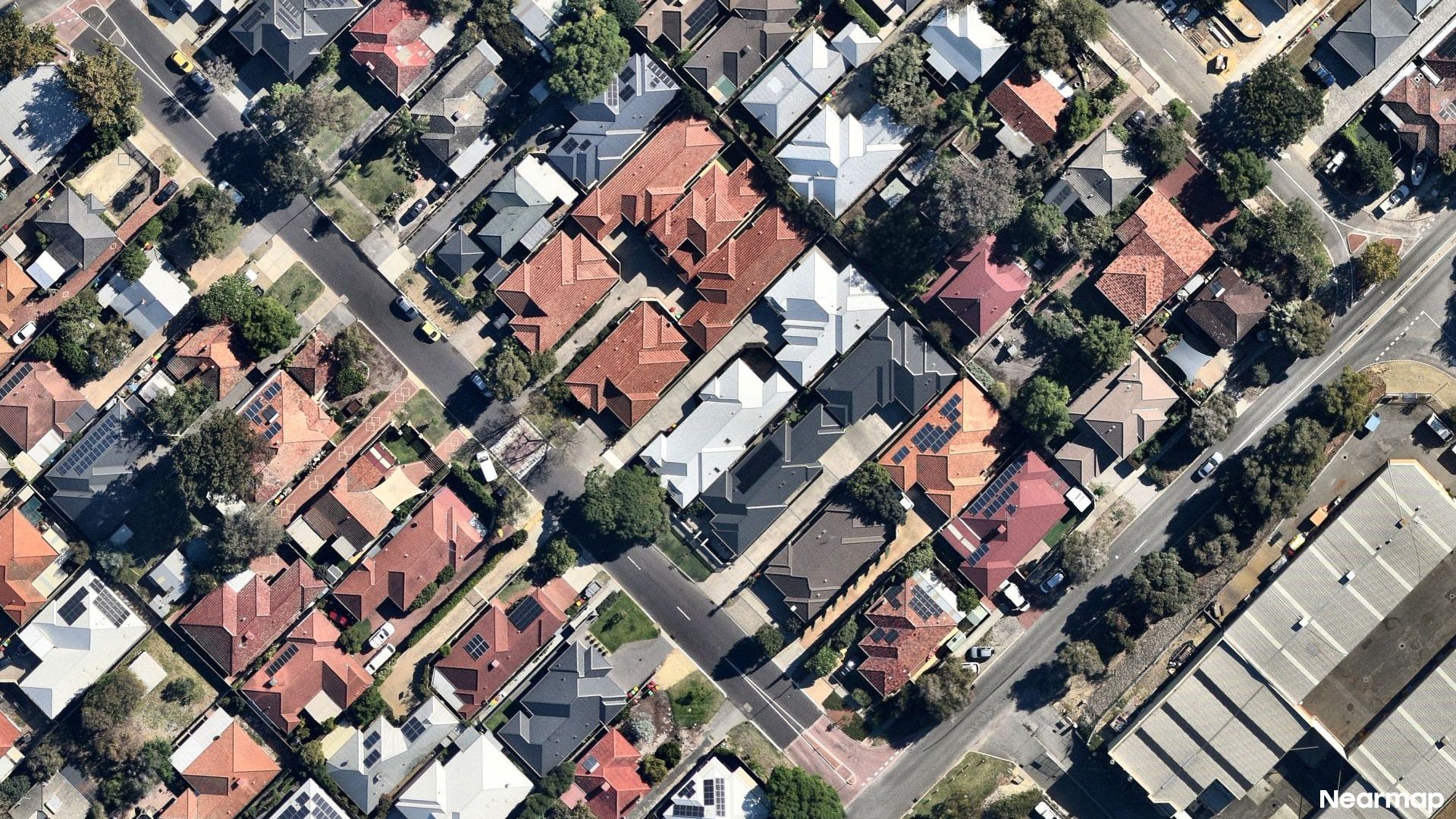 Vertical aerial view