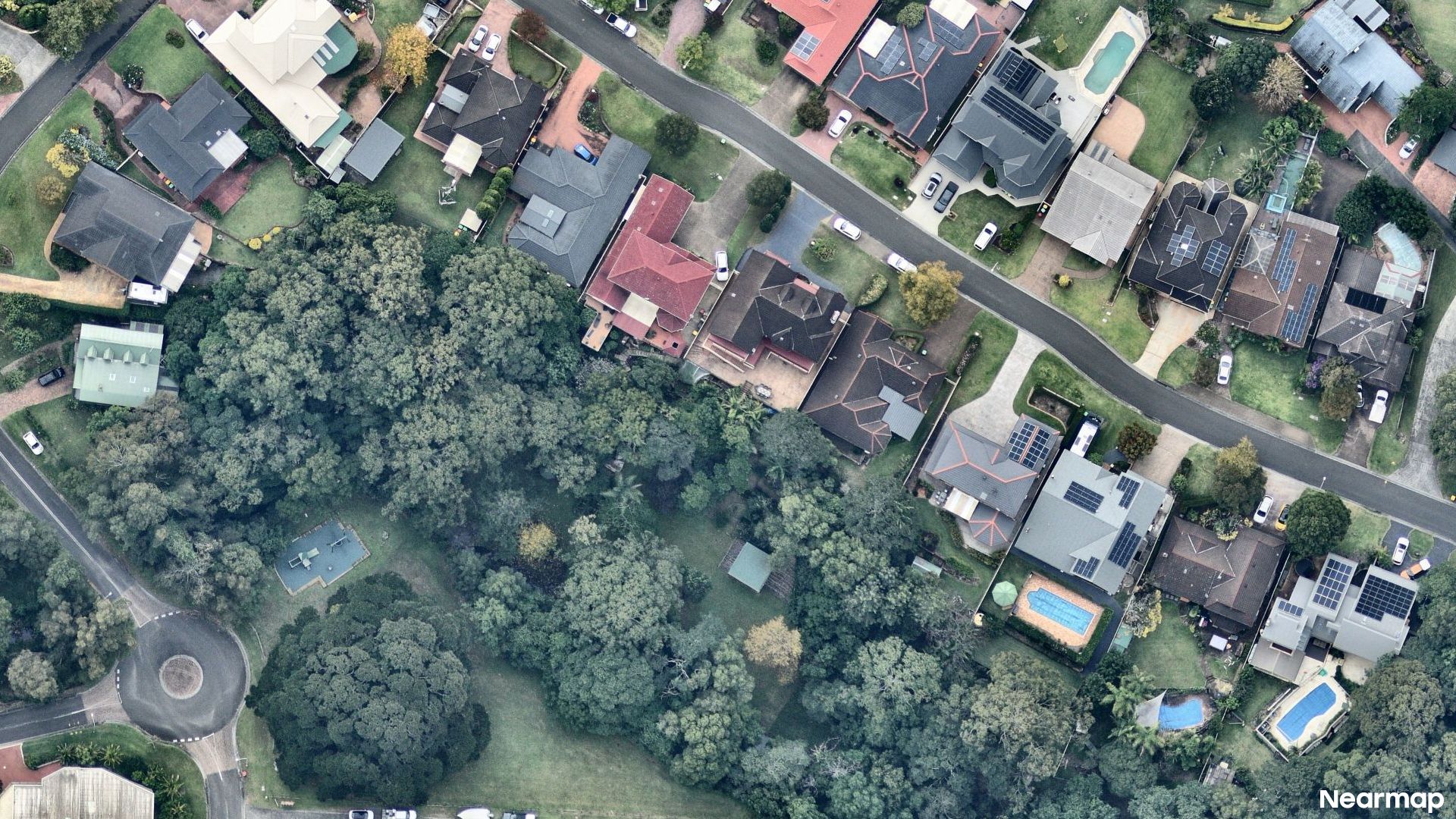Vertical aerial view