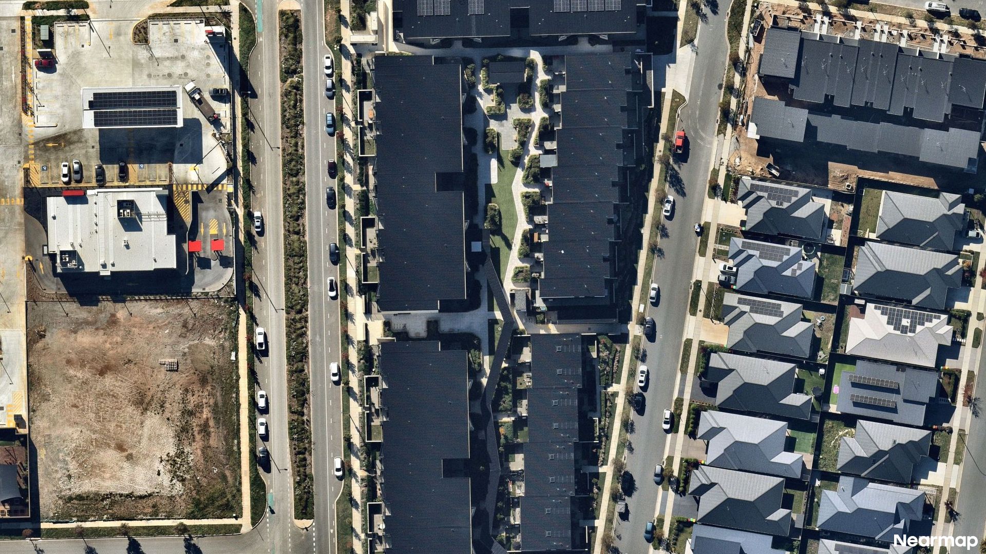 Vertical aerial view