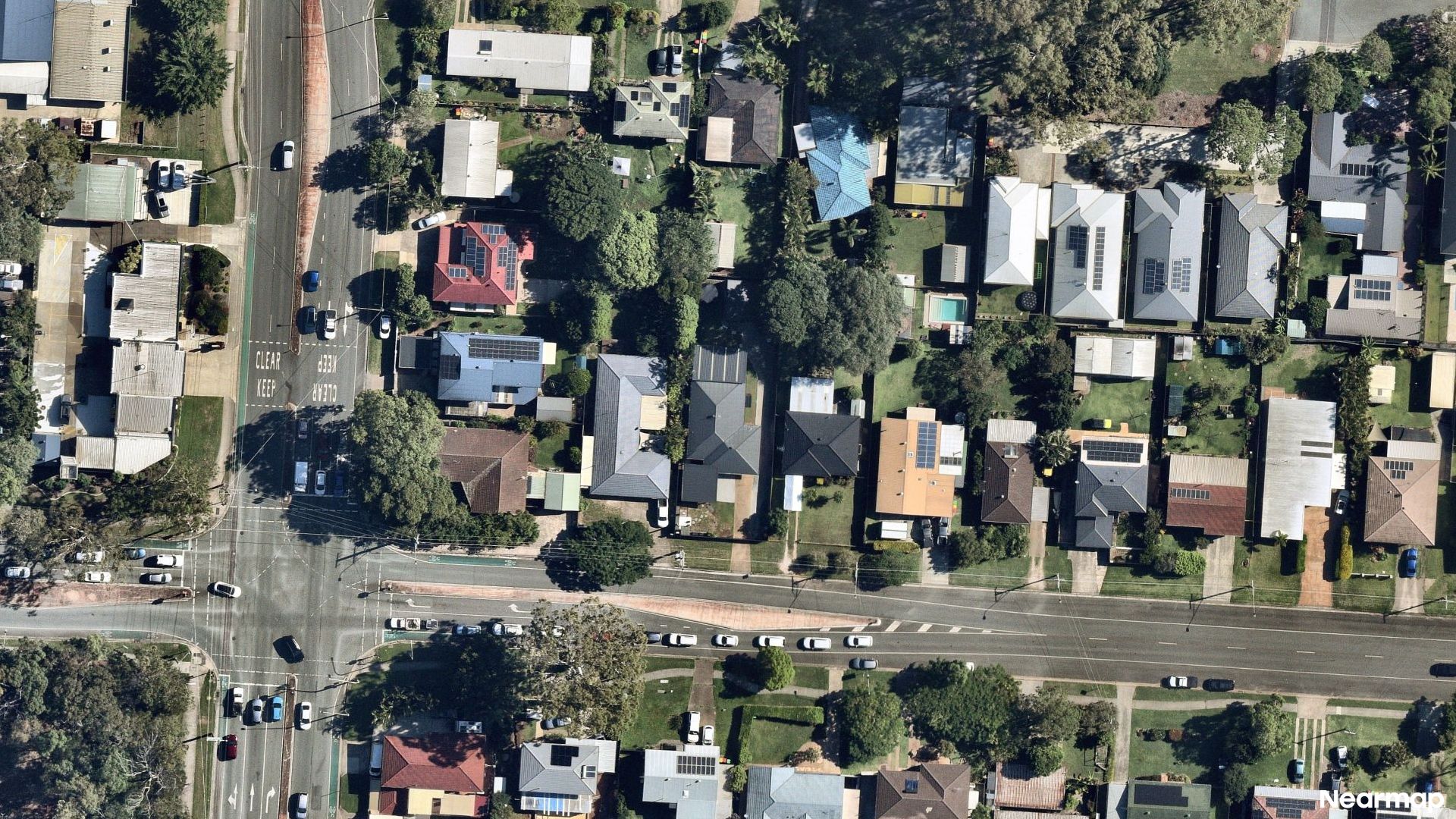 Vertical aerial view