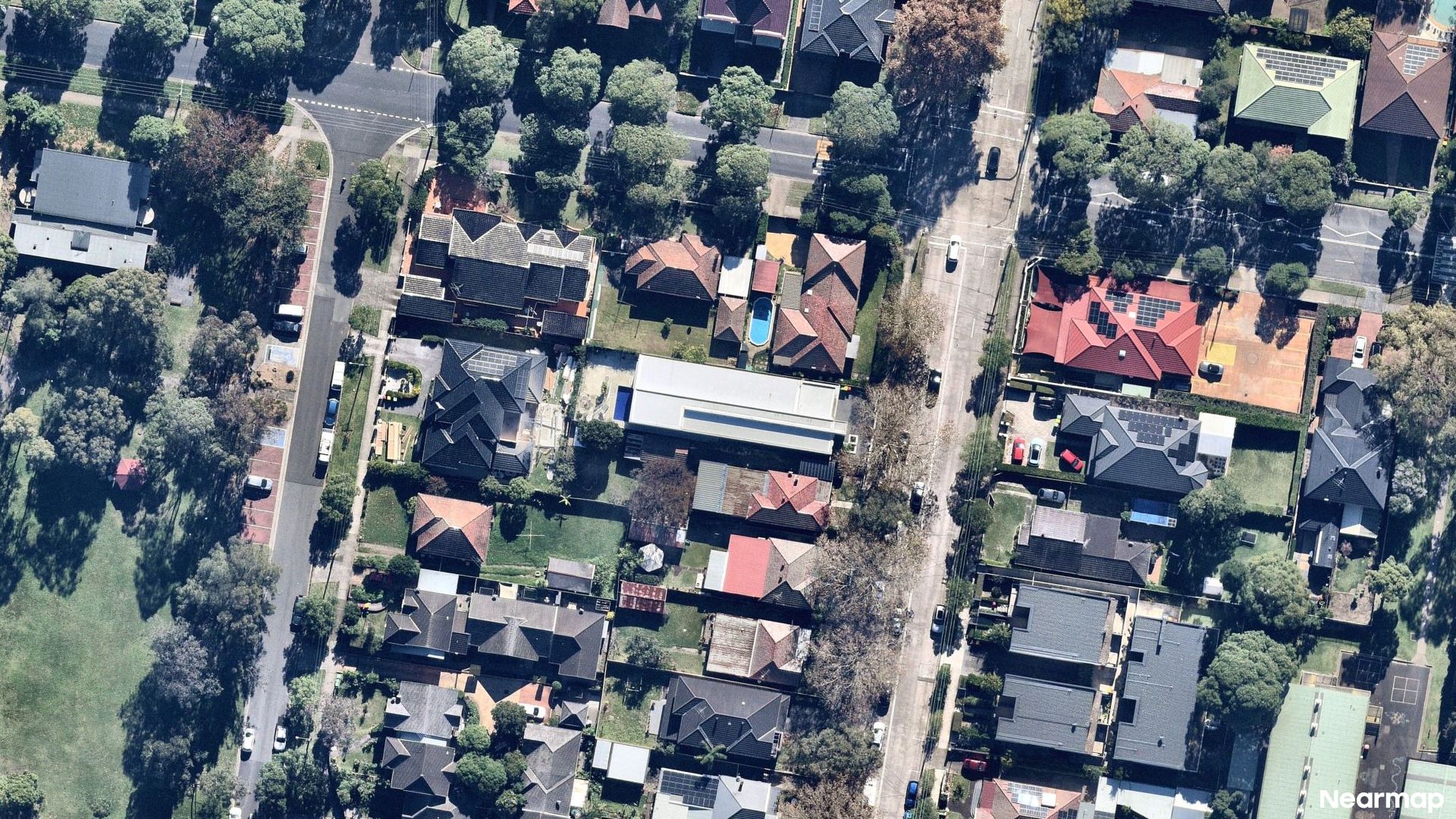 Vertical aerial view
