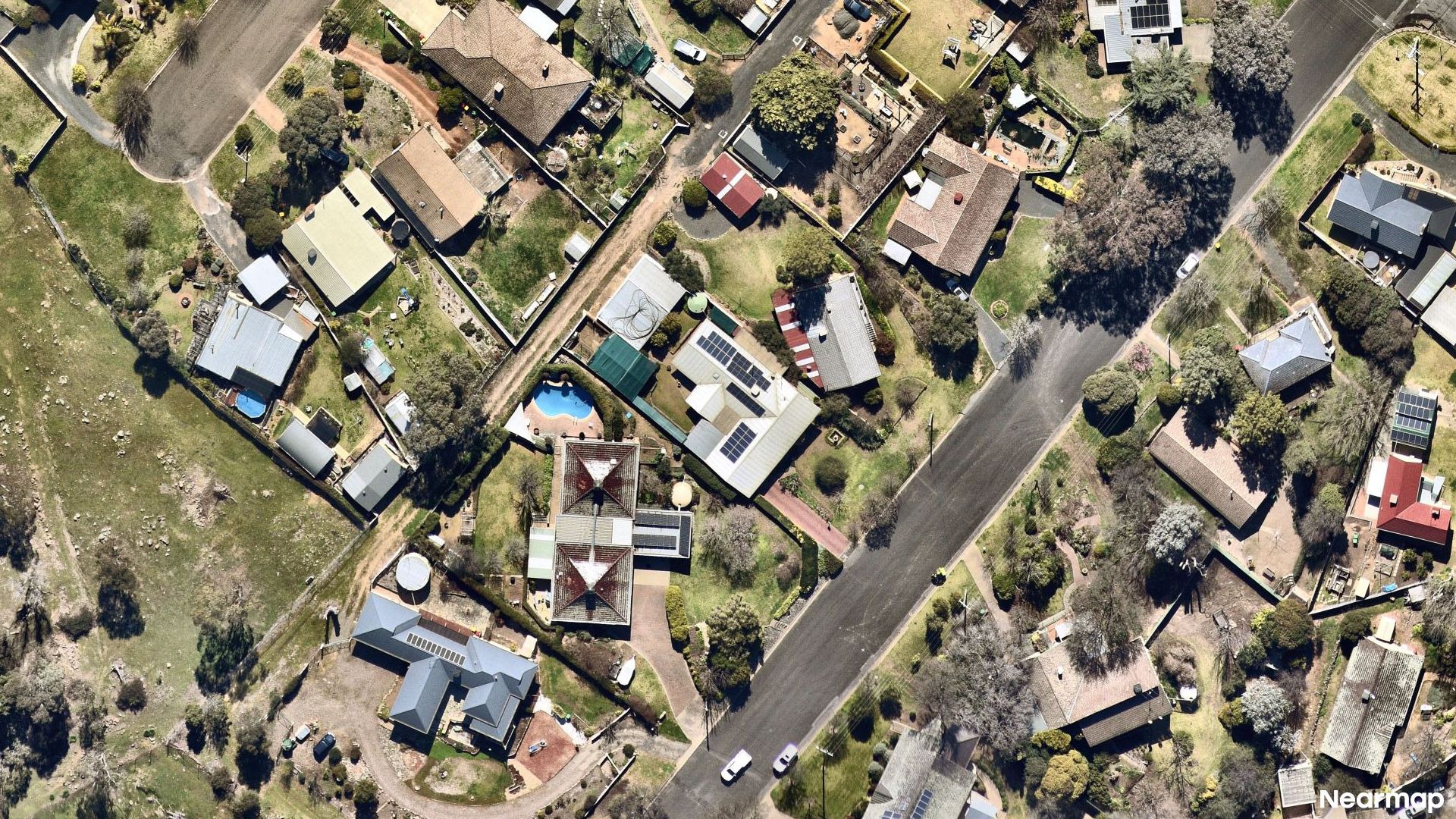Vertical aerial view