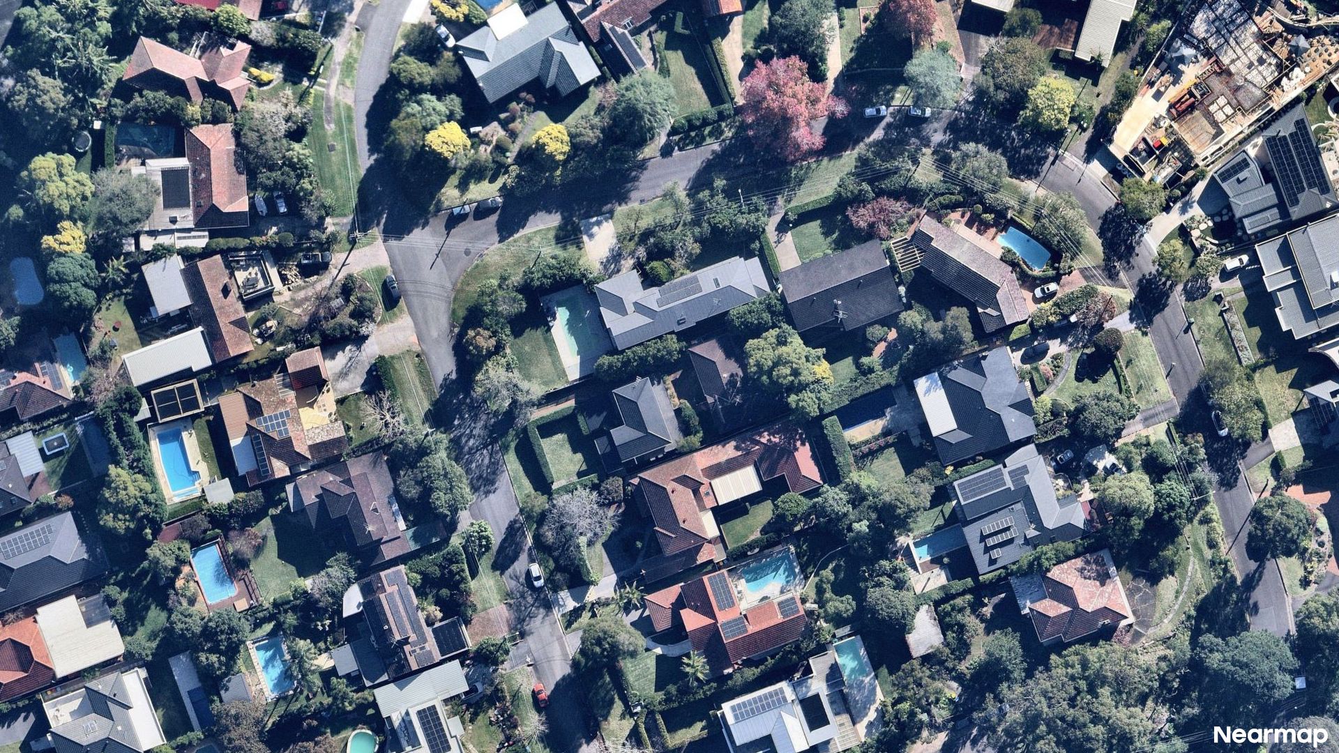 Vertical aerial view