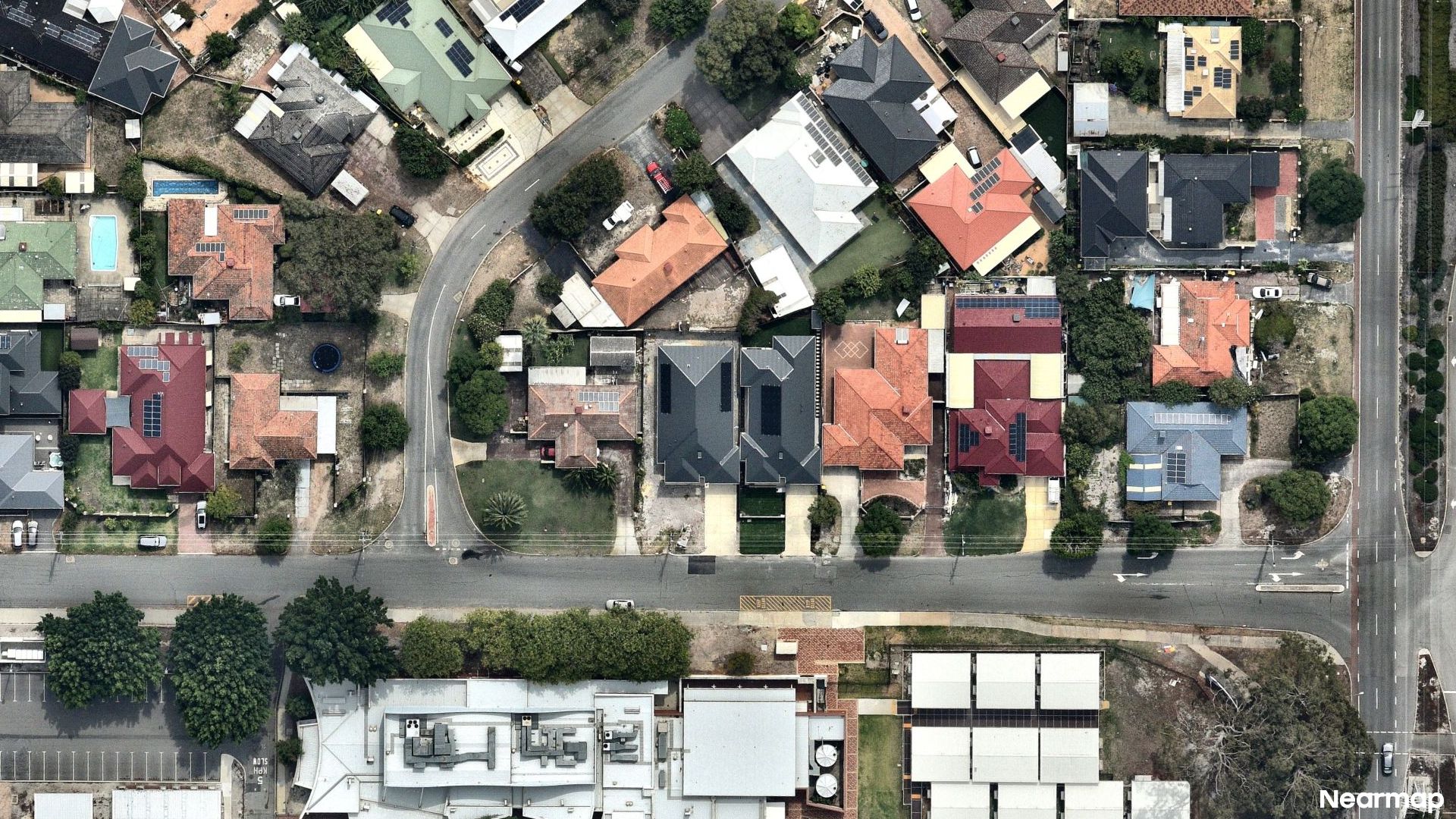 Vertical aerial view