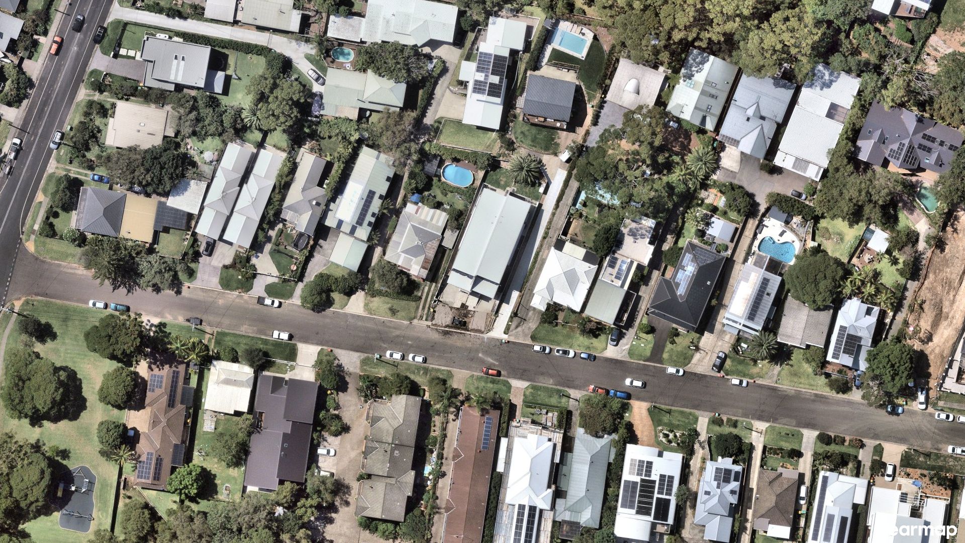 Vertical aerial view