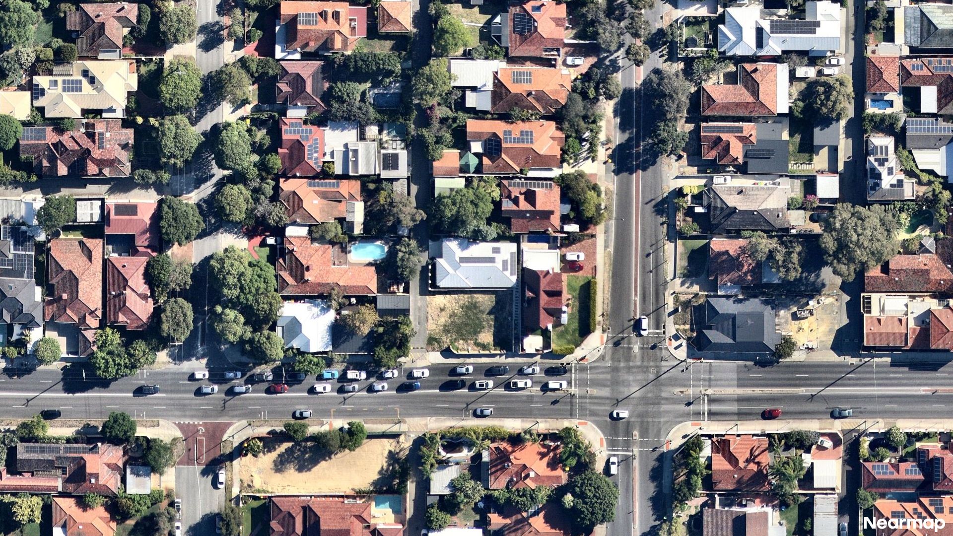 Vertical aerial view