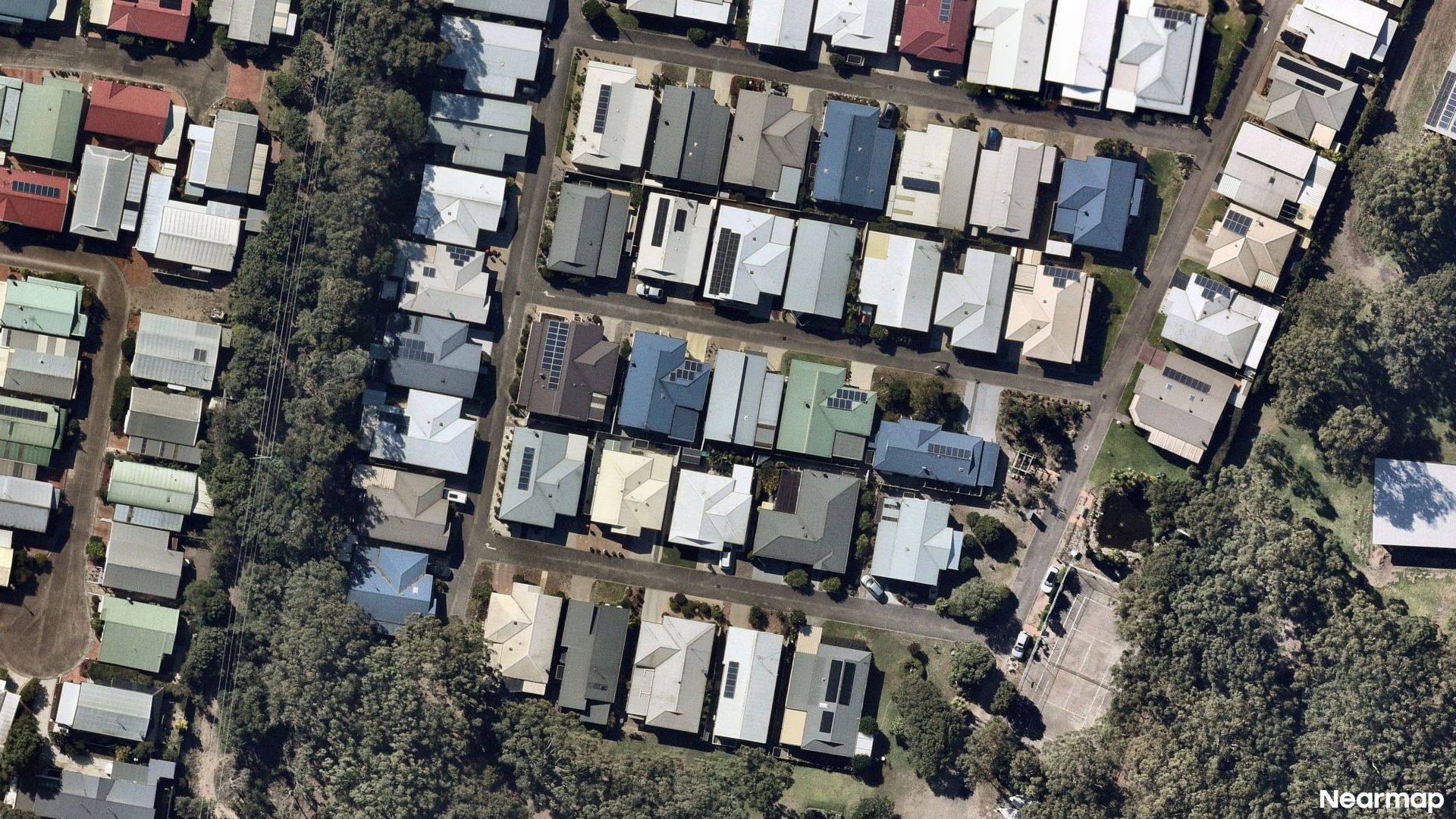 Vertical aerial view