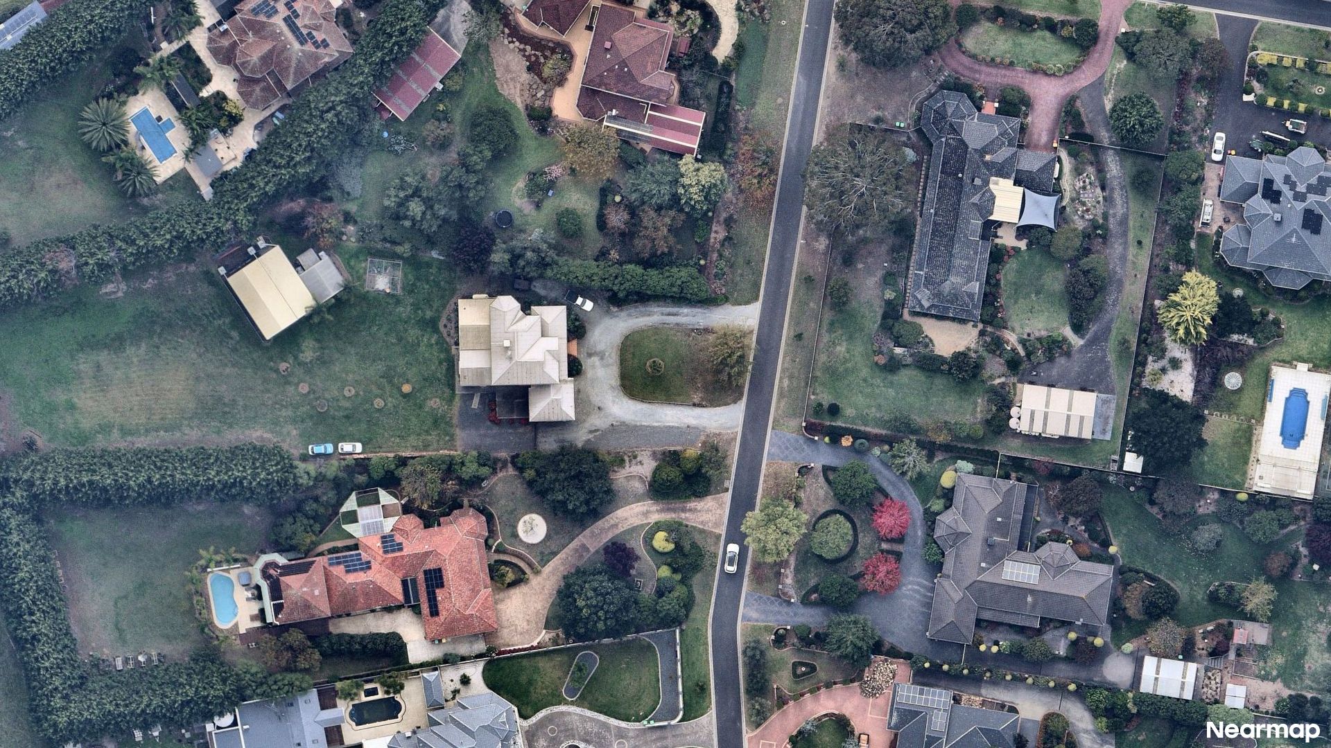 Vertical aerial view