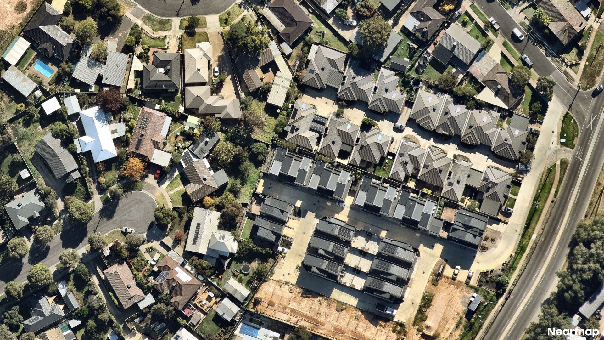 Vertical aerial view