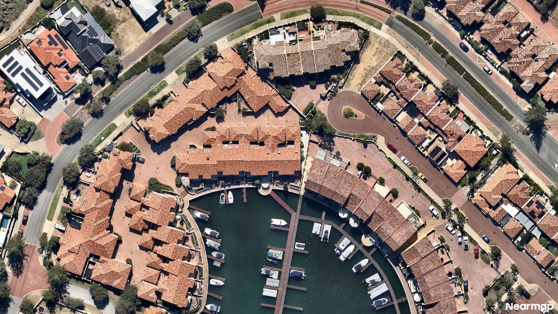 Vertical aerial view