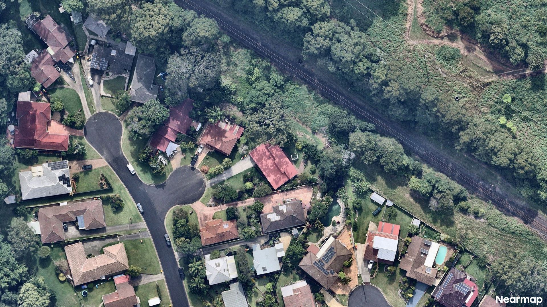 Vertical aerial view