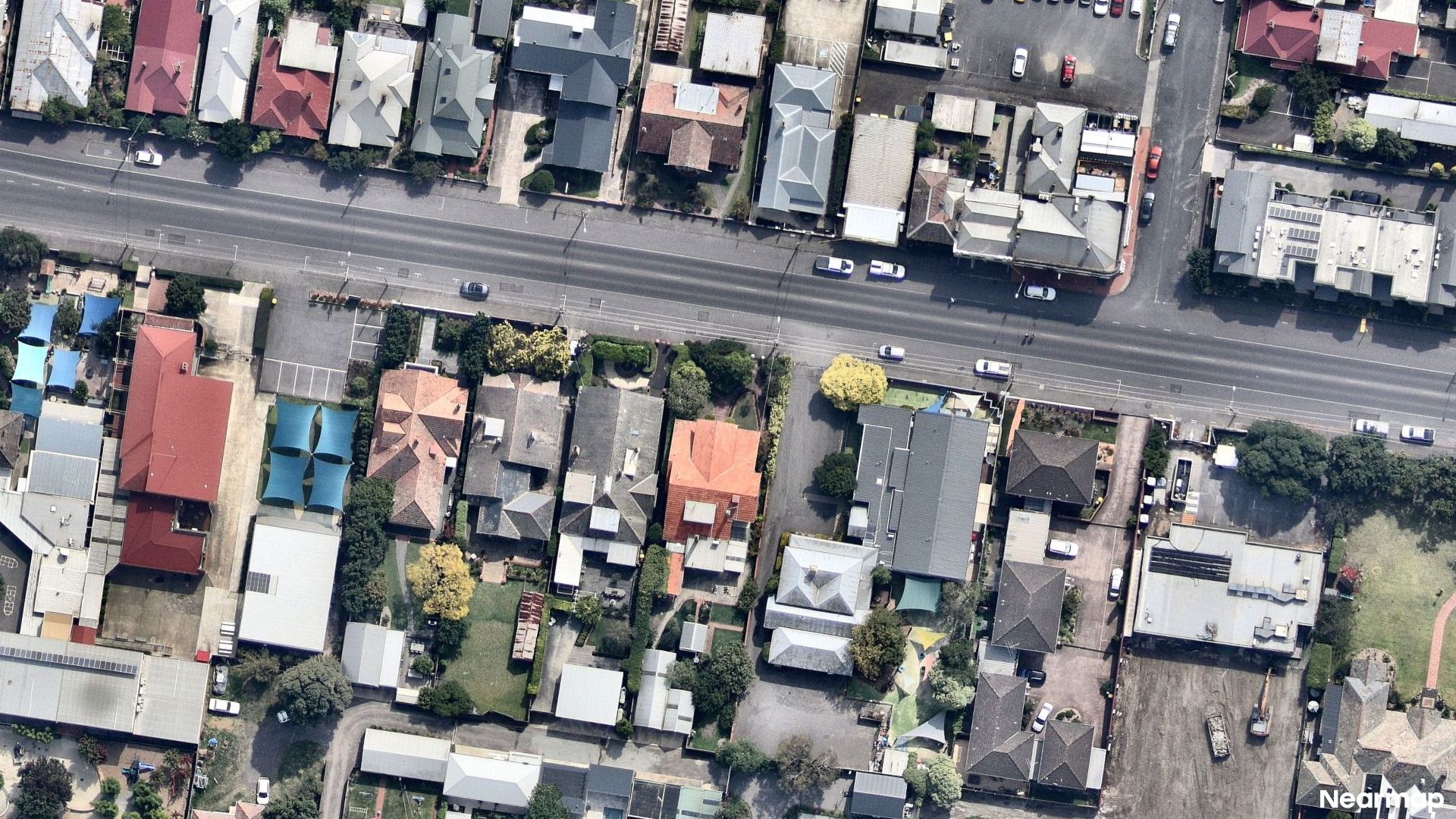 Vertical aerial view