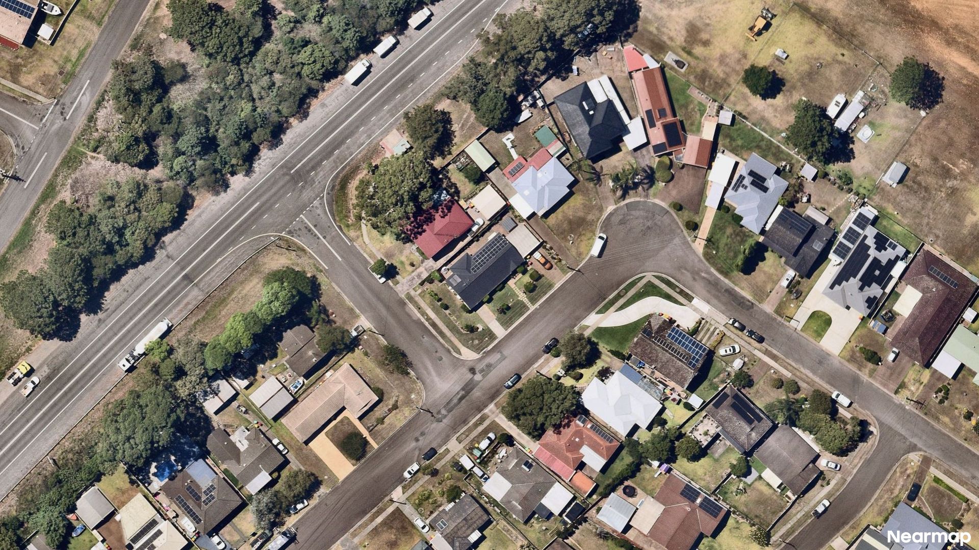 Vertical aerial view