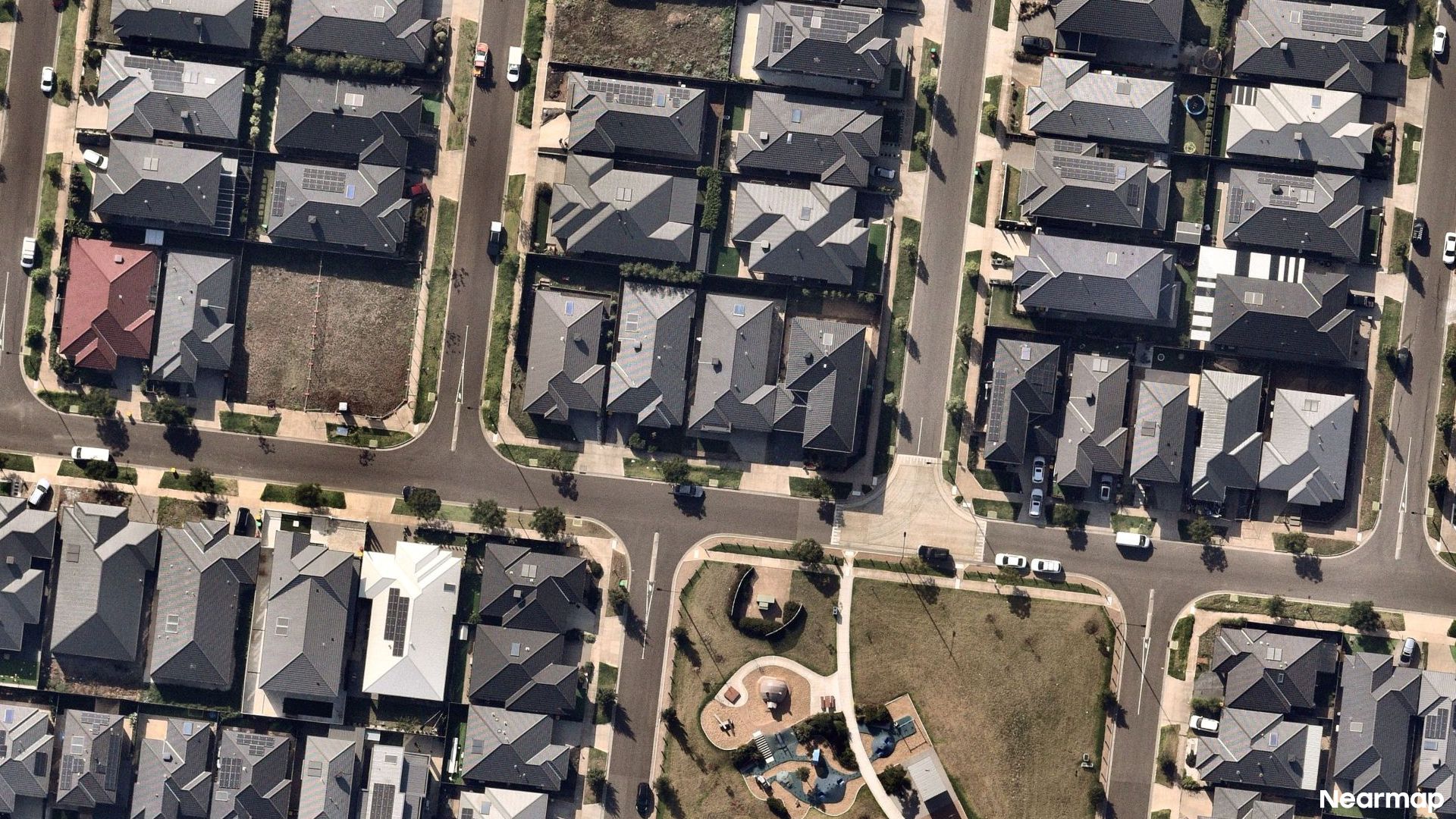 Vertical aerial view